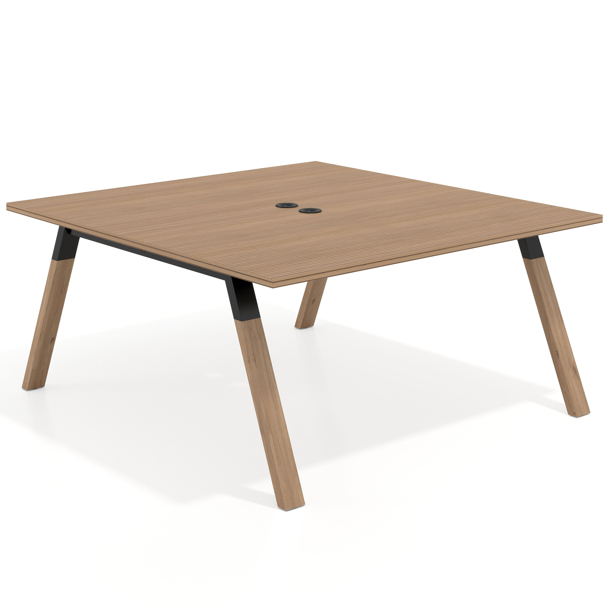 mesa multipuesto 120x166 rayado natural uvepro mesa coworking fondo 166cm recto 1