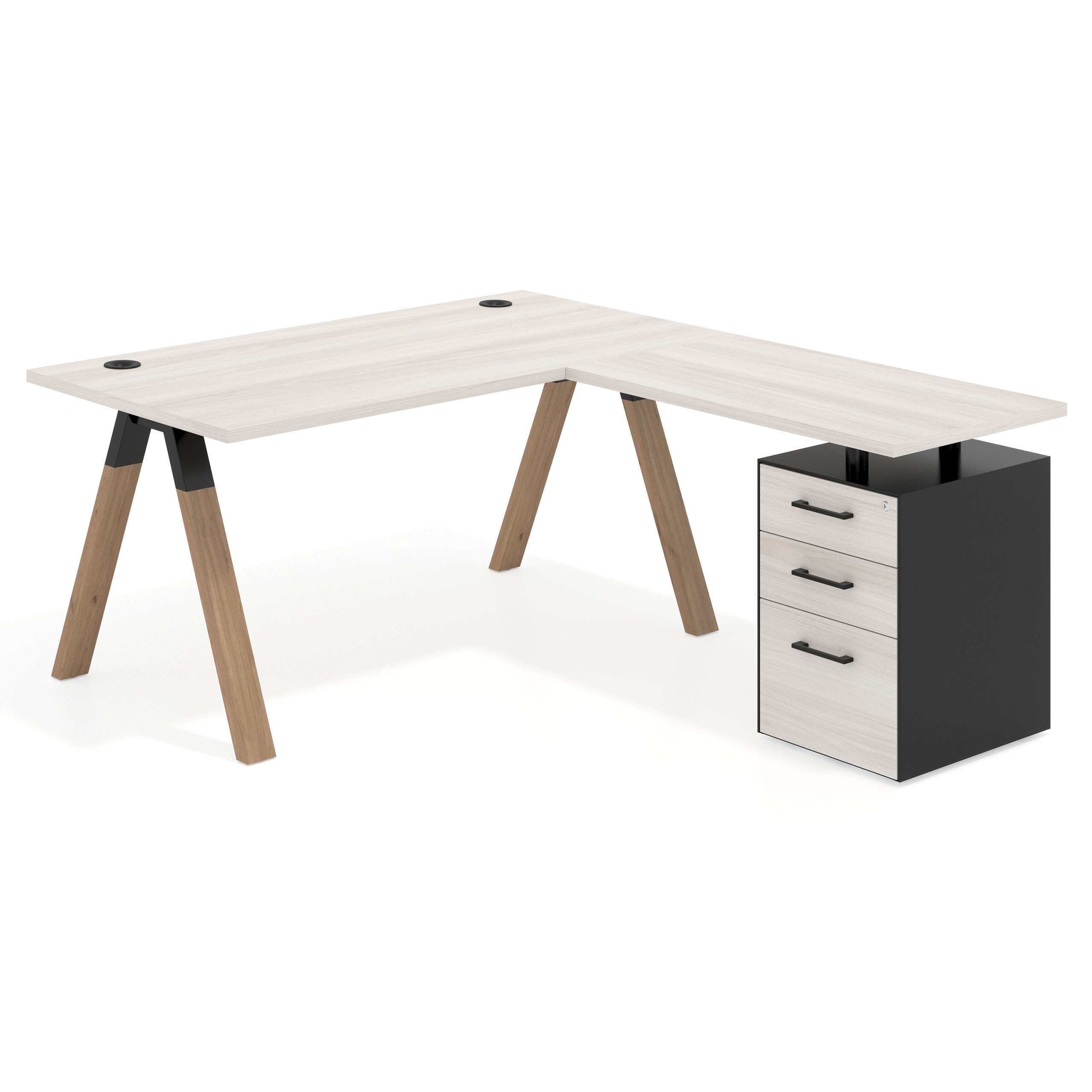 mesa en l 140x180 california uvepro mesa con ala pedestal frontales melamina recto 1