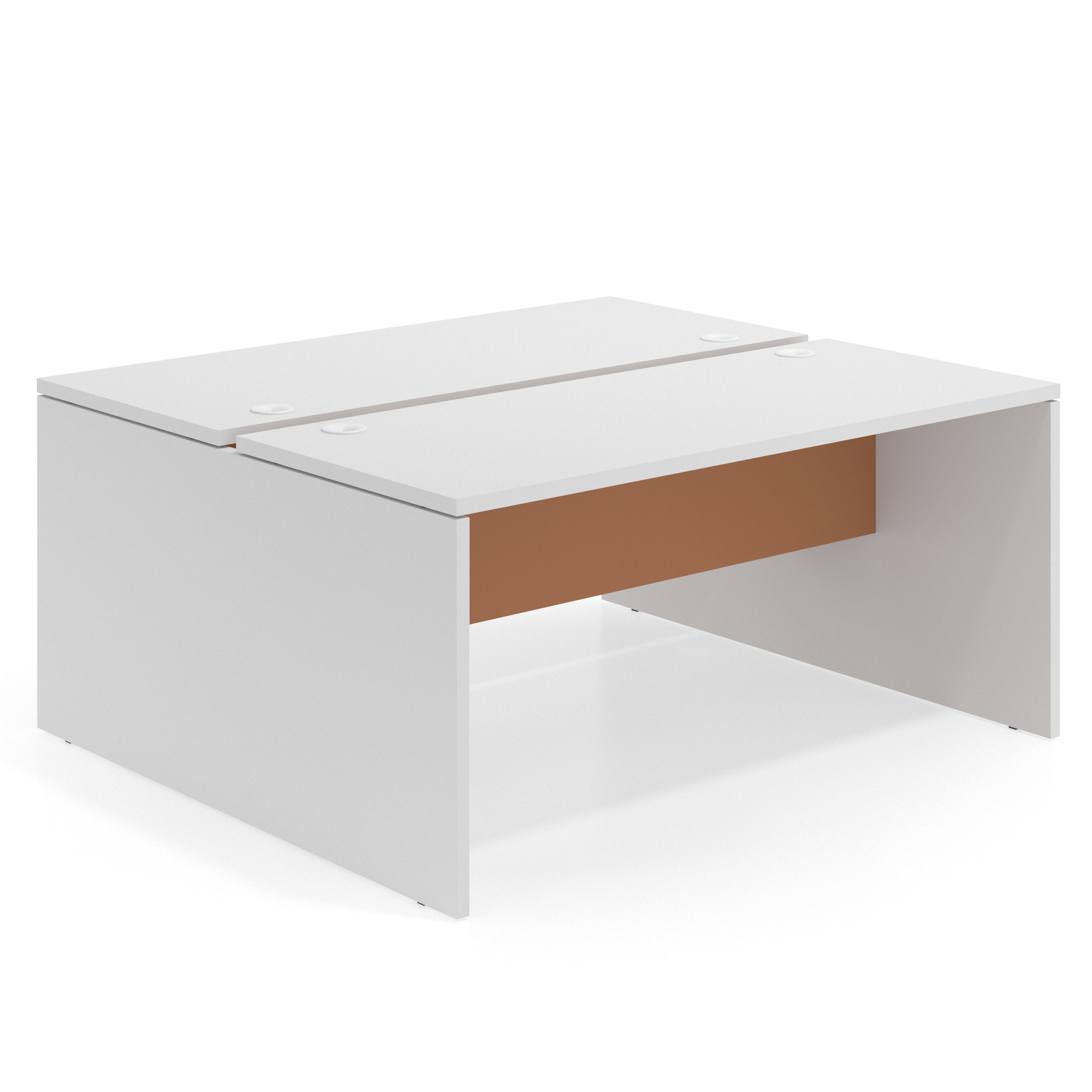 mesa multipuesto 100x142 blanco mate terracota workplus 1