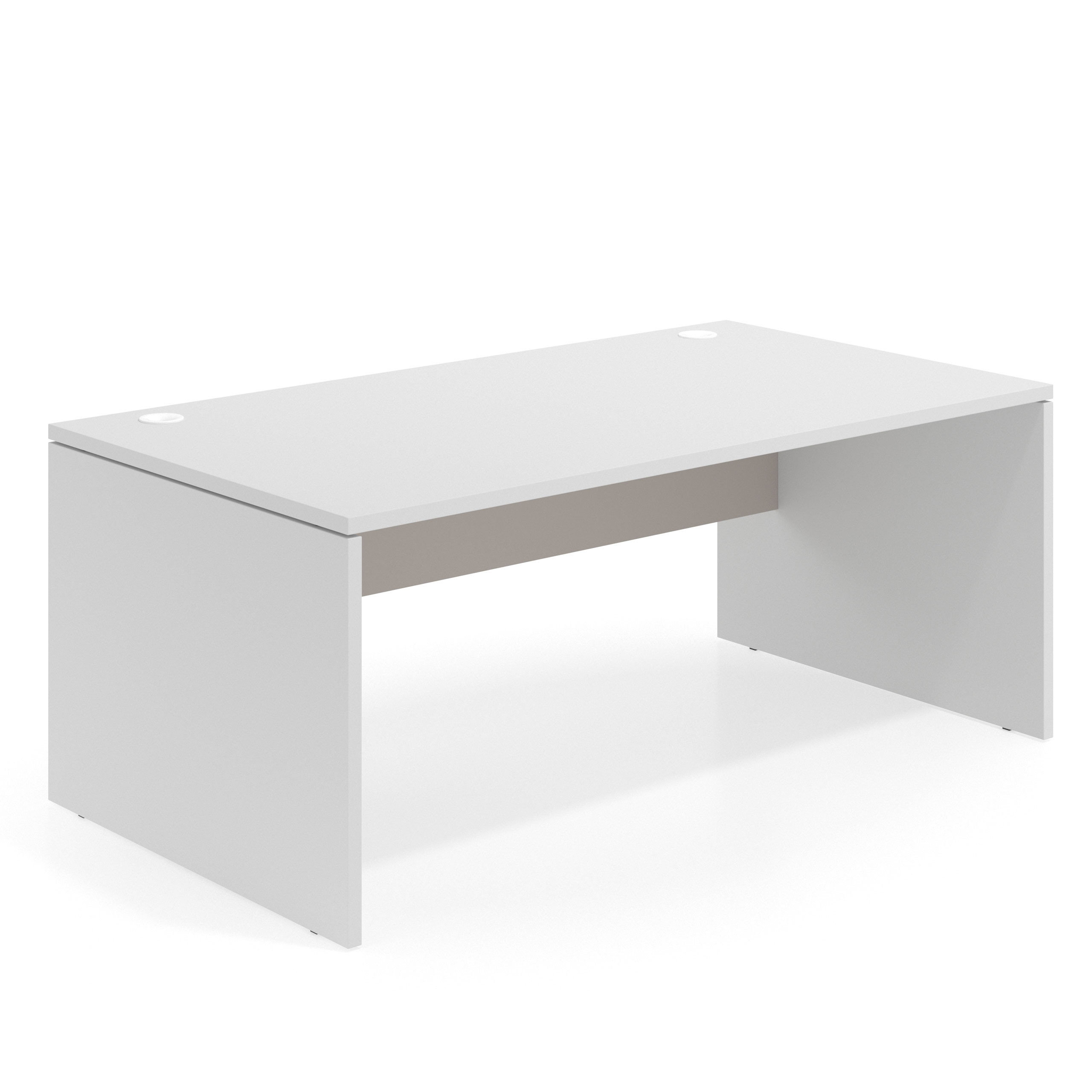 mesa de escritorio 160x100 blanco mate gris coco workplus mesa individual fondo 100cm 1