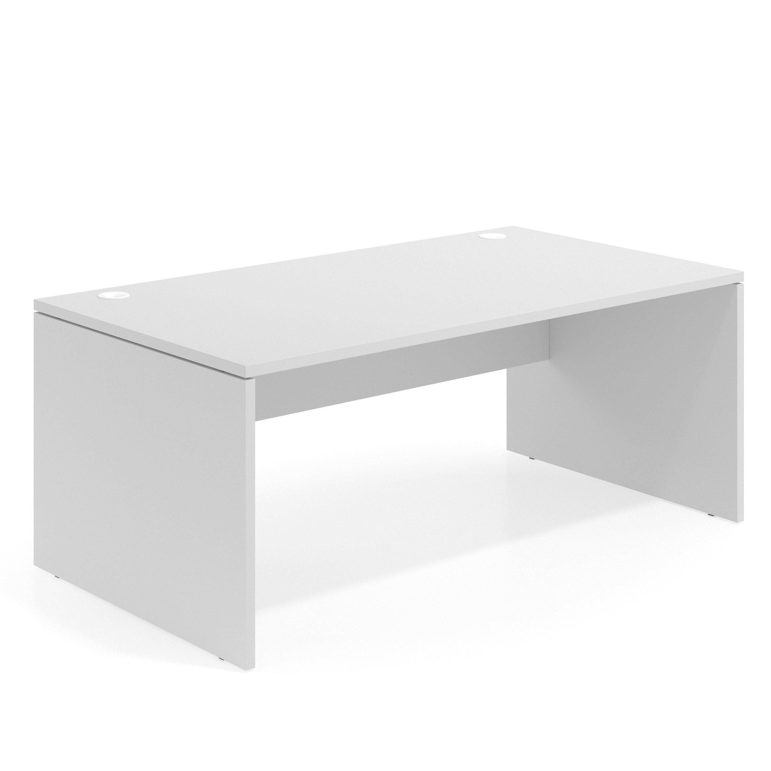 mesa de escritorio 160x100 blanco mate workplus mesa individual fondo 100cm 1