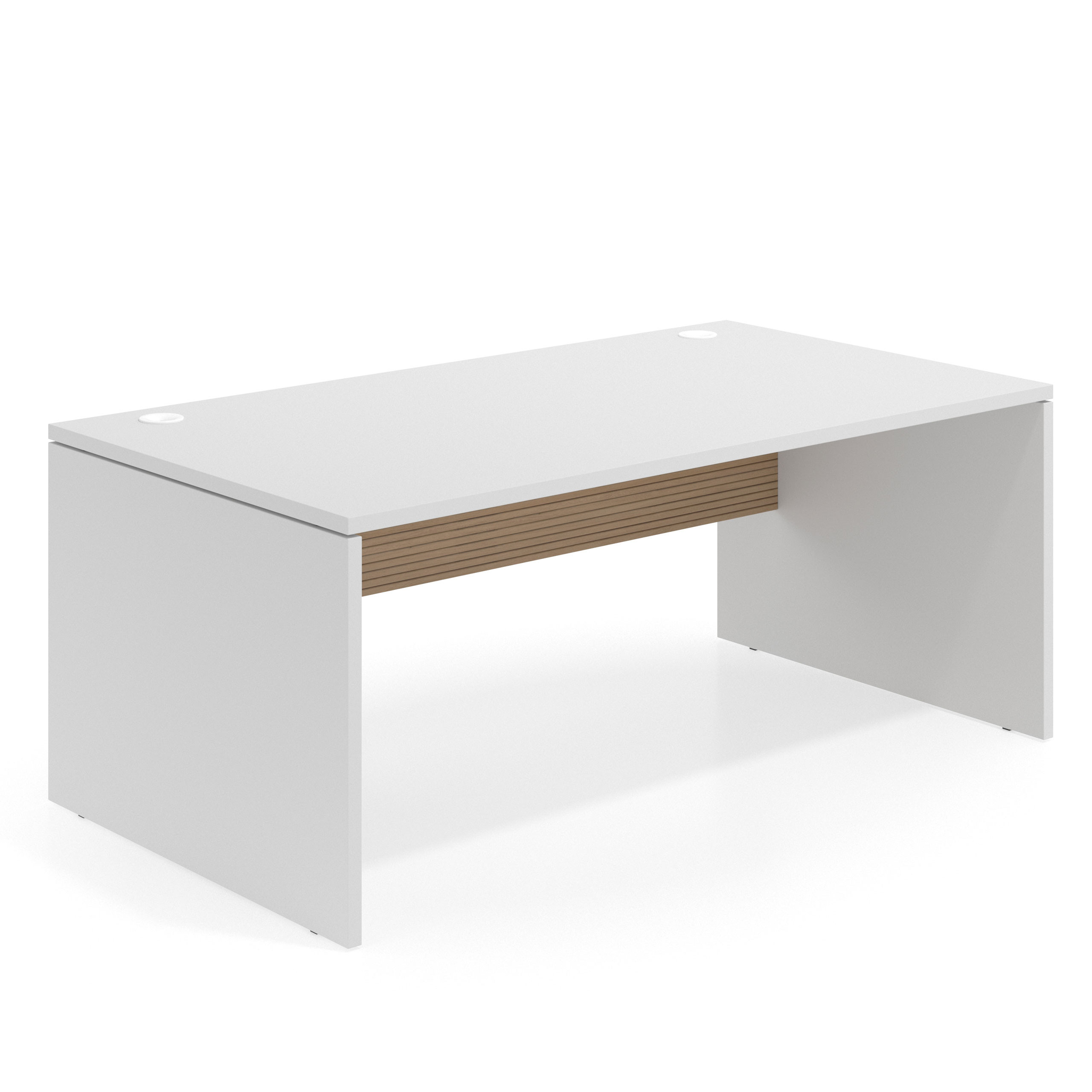 mesa de escritorio 120x100 blanco mate rayado natural workplus mesa individual fondo 100cm 1