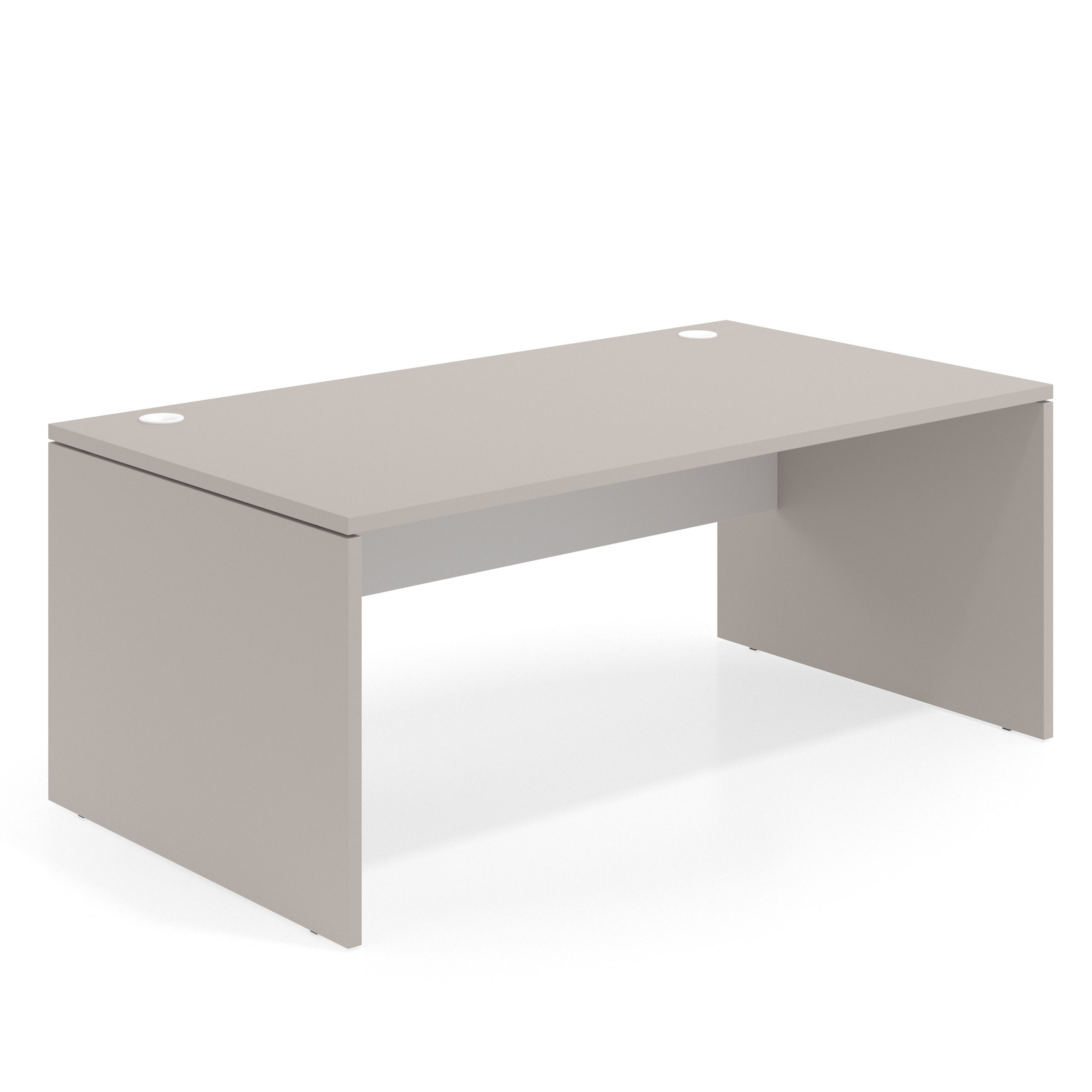 mesa de escritorio 120x100 gris coco blanco mate workplus mesa individual fondo 100cm 1