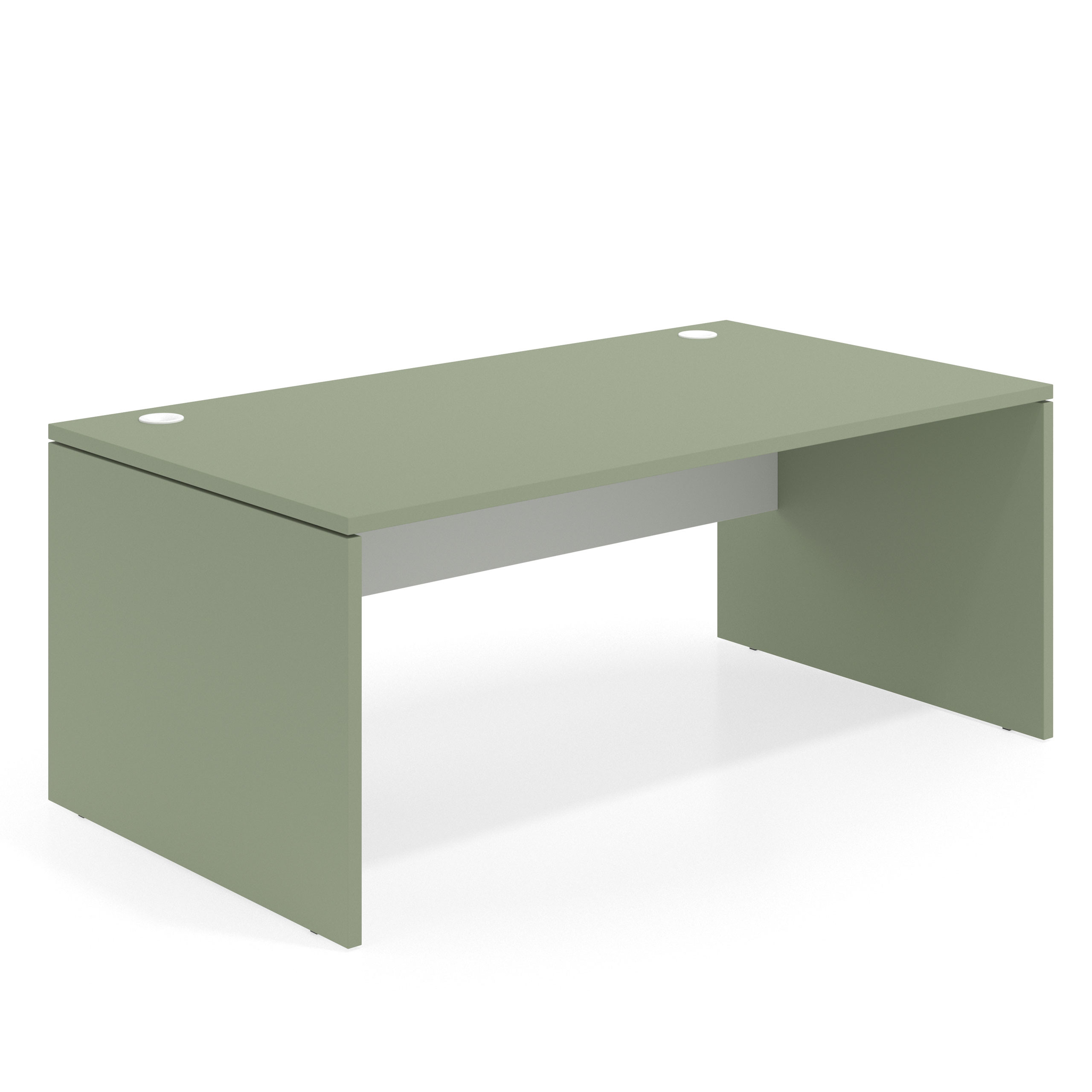 mesa de escritorio 140x100 sauce blanco mate workplus mesa individual fondo 100cm 1