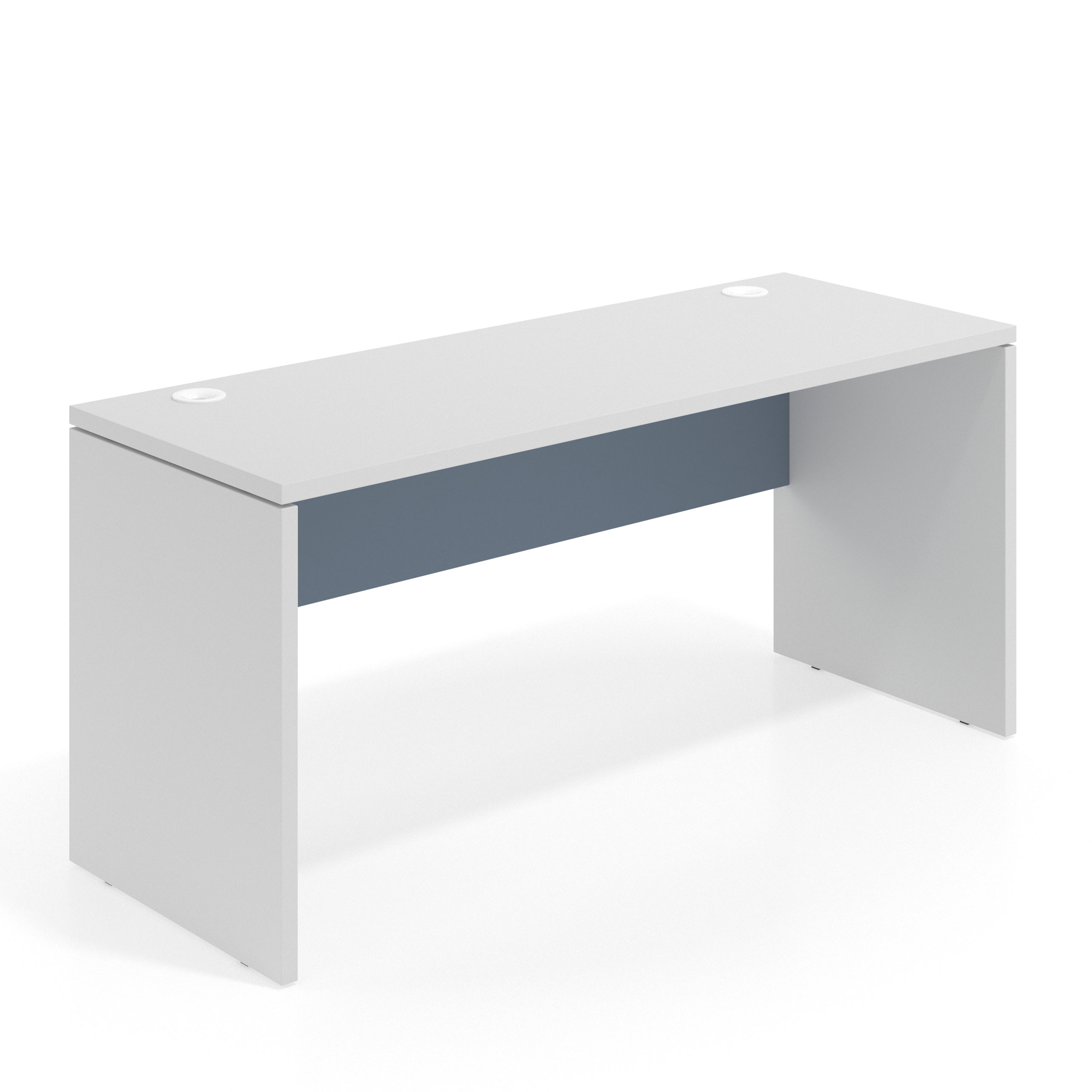 mesa de escritorio 100x60 blanco mate azul talco workplus mesa individual fondo 60cm 1