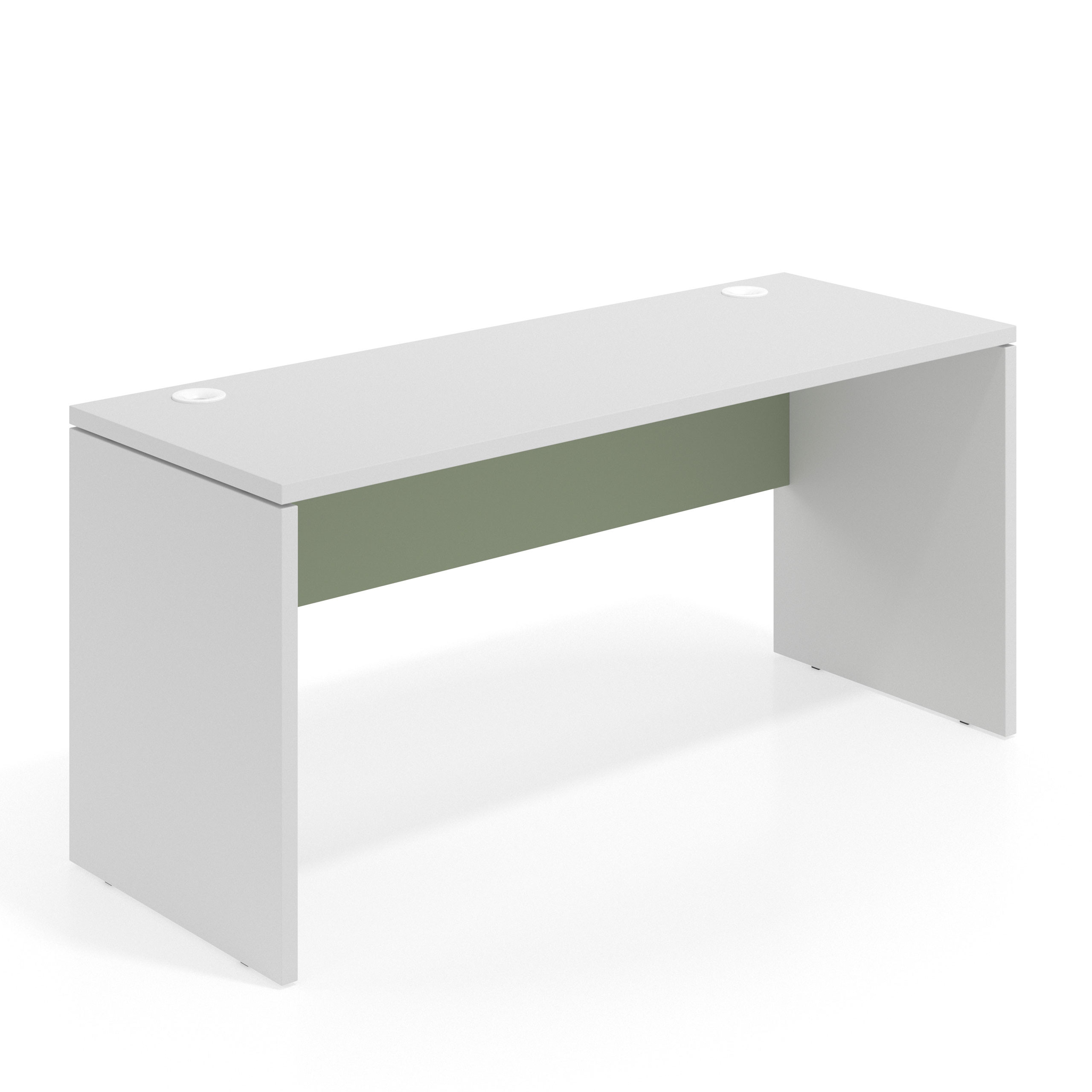 mesa de escritorio 160x60 blanco mate sauce workplus mesa individual fondo 60cm 1