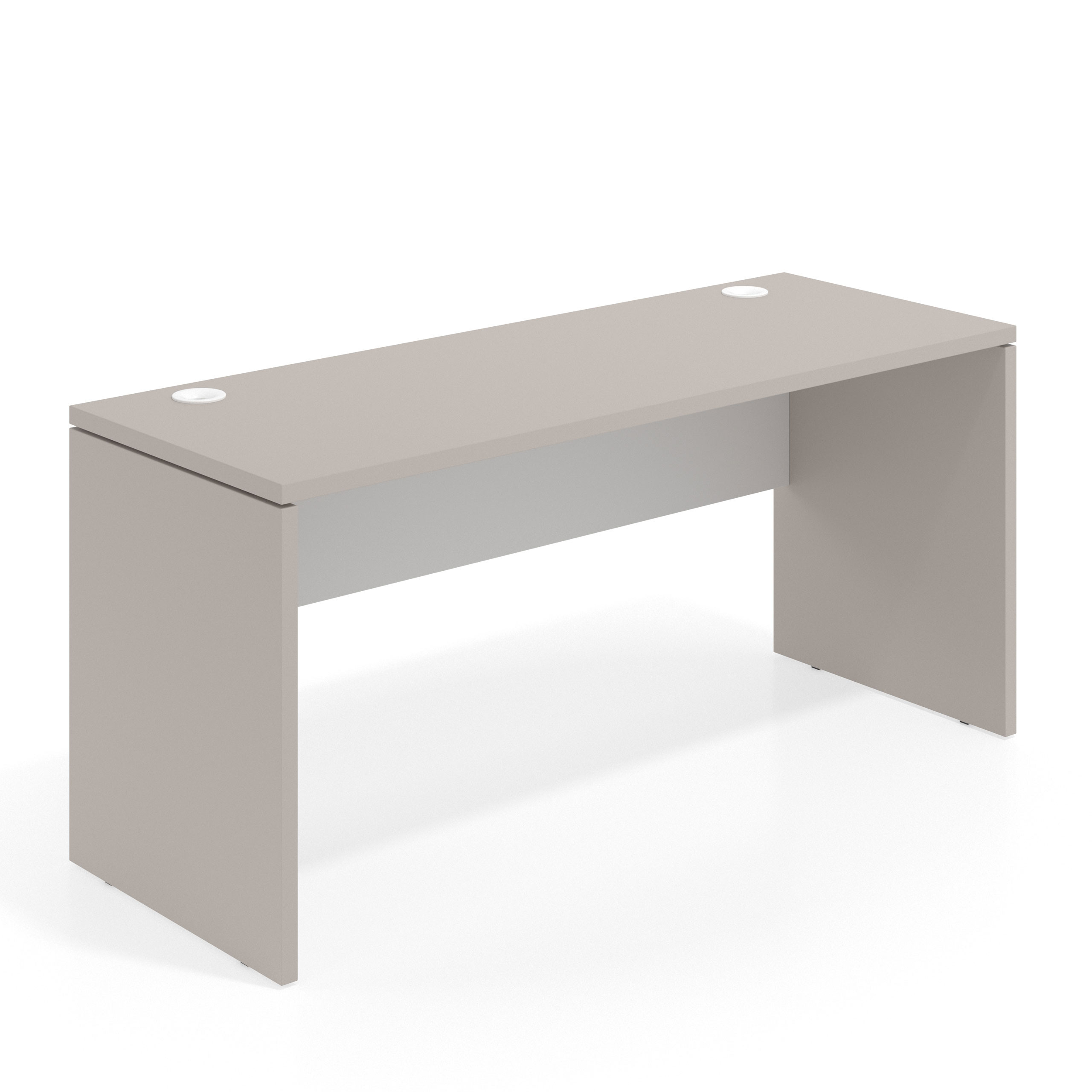 mesa de escritorio 100x68 gris coco blanco mate workplus mesa individual fondo 68cm 1