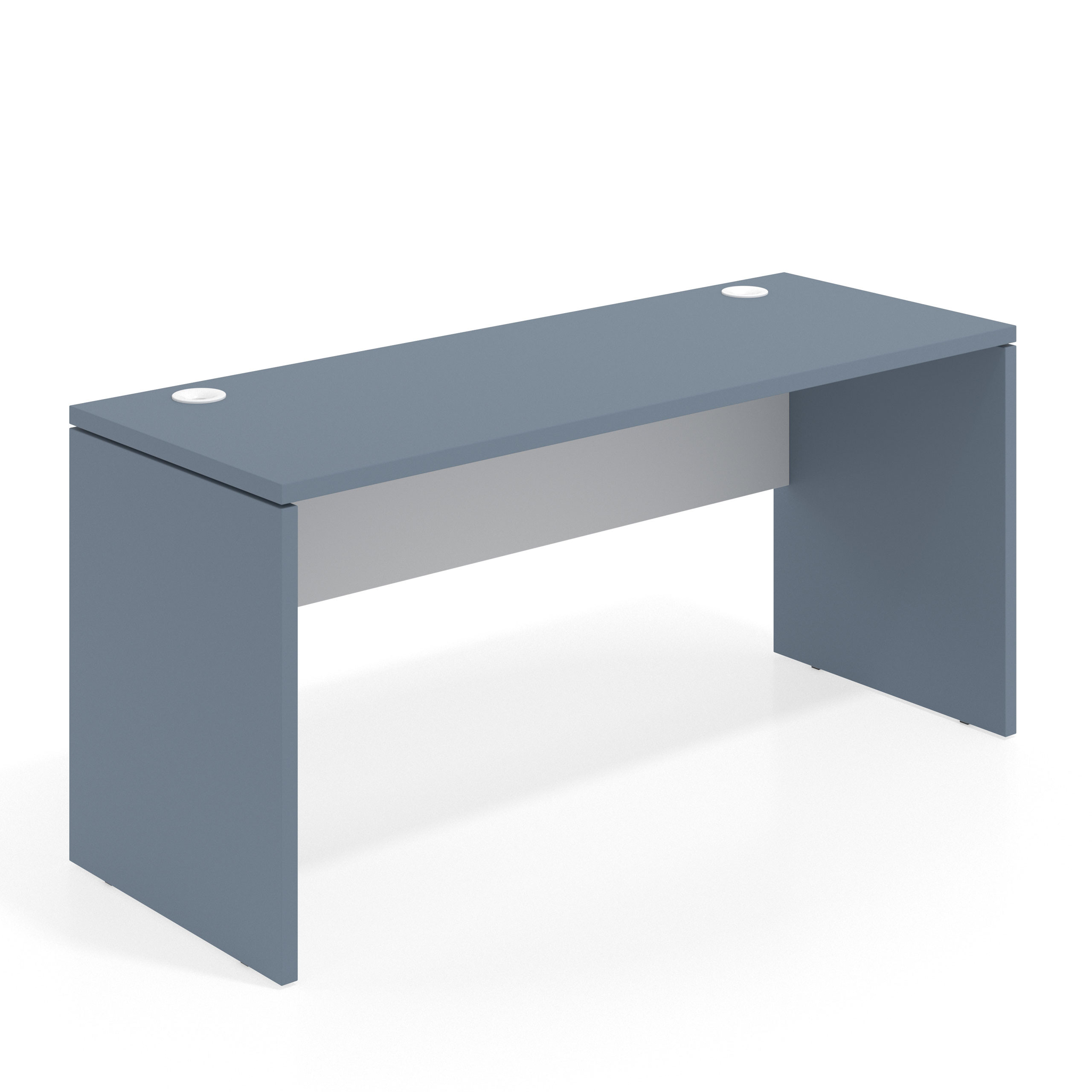 mesa de escritorio 100x68 azul talco blanco mate workplus mesa individual fondo 68cm 1
