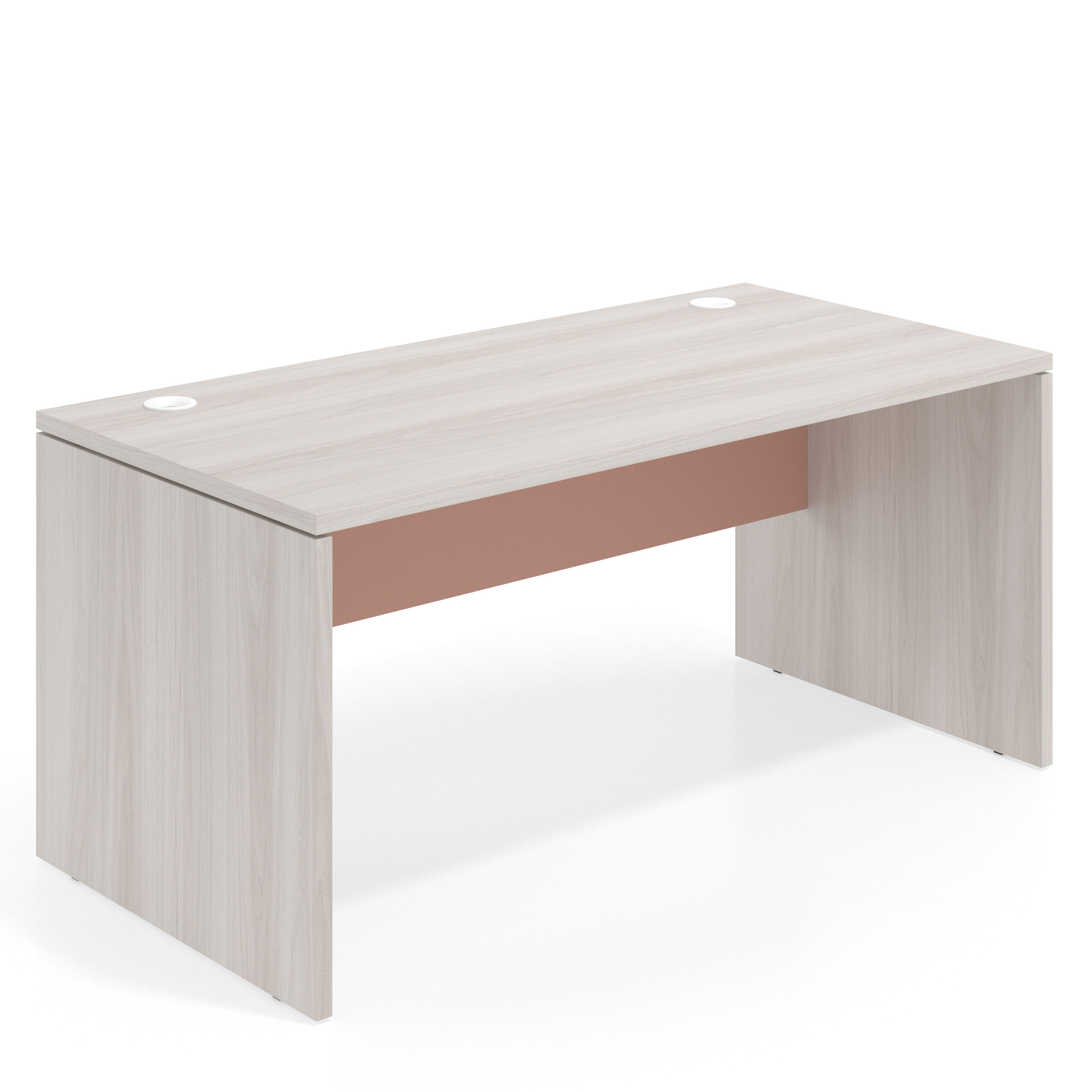 mesa de escritorio 100x80 california rosa talco workplus mesa individual fondo 80cm 1