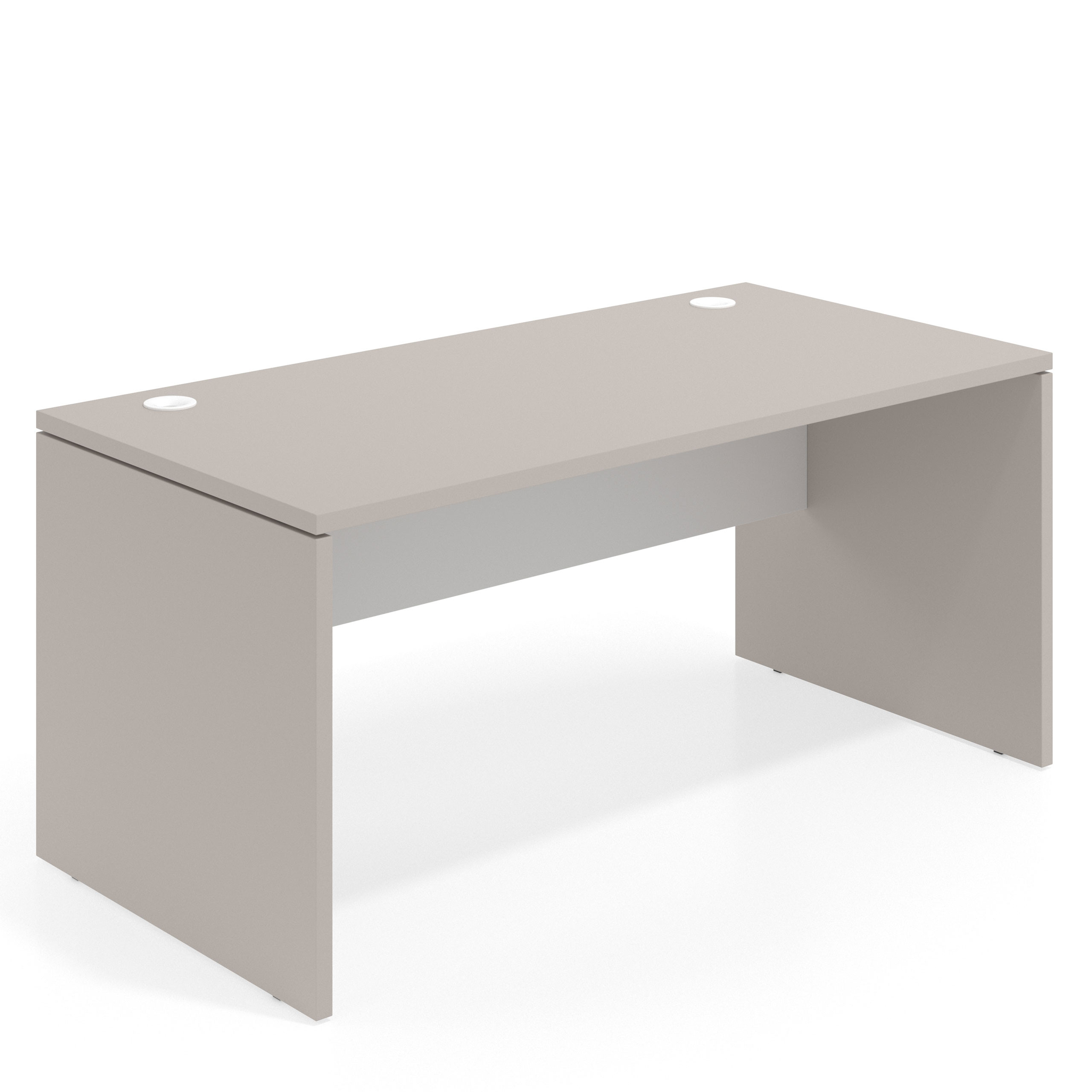 mesa de escritorio 100x80 gris coco blanco mate workplus mesa individual fondo 80cm 1