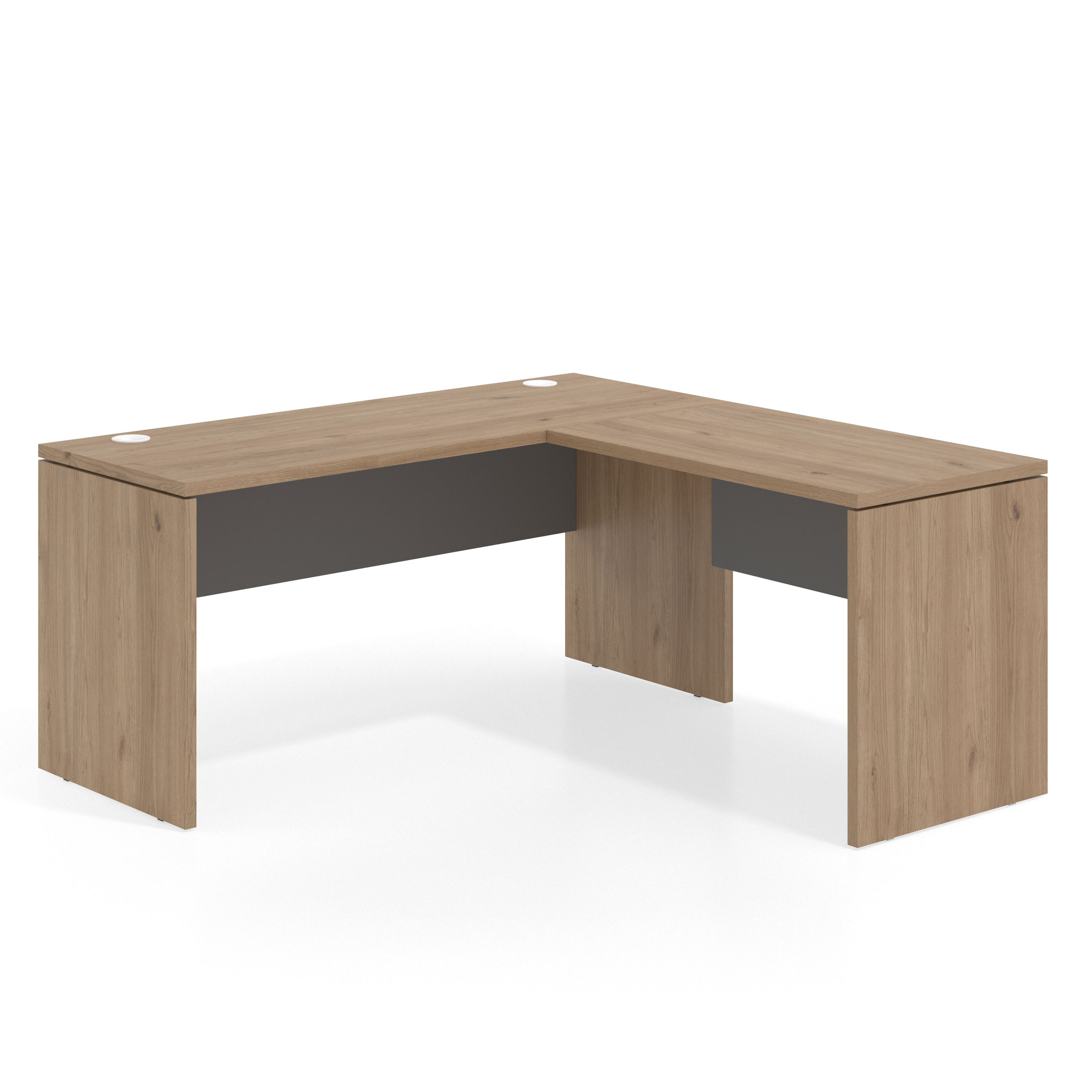 mesa en l 140x160 naturale gris tormenta workplus mesa fondo 60cm con ala 1