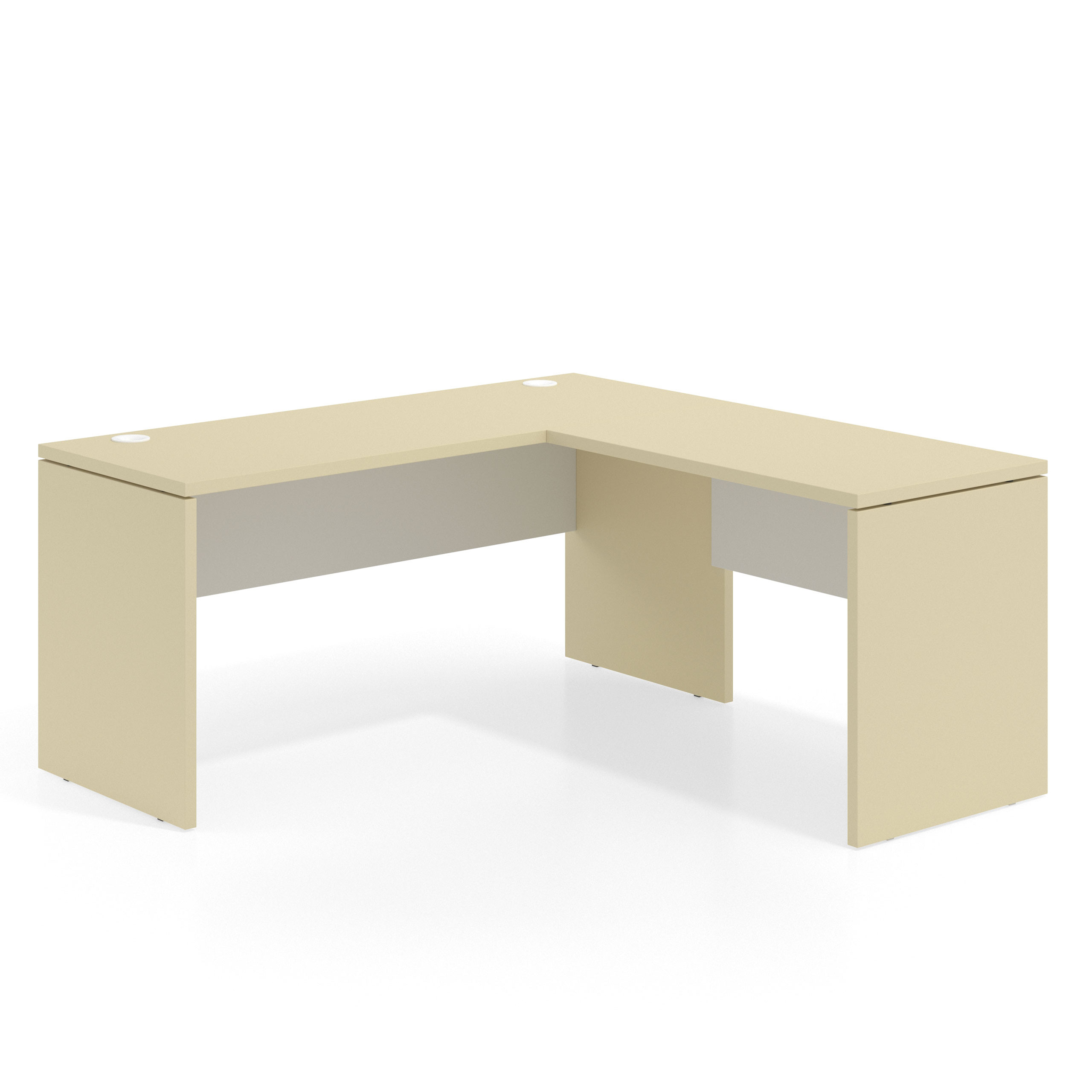 mesa en l 100x160 salvia blanco mate workplus mesa fondo 60cm con ala 1