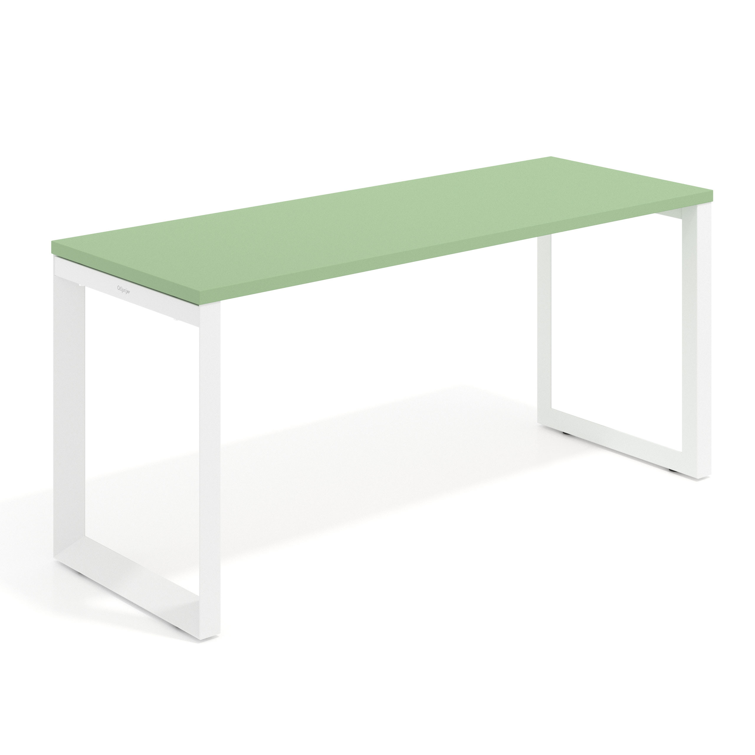 mesa de escritorio 100x60 verde talco delta mesa individual fondo 60cm recto 1