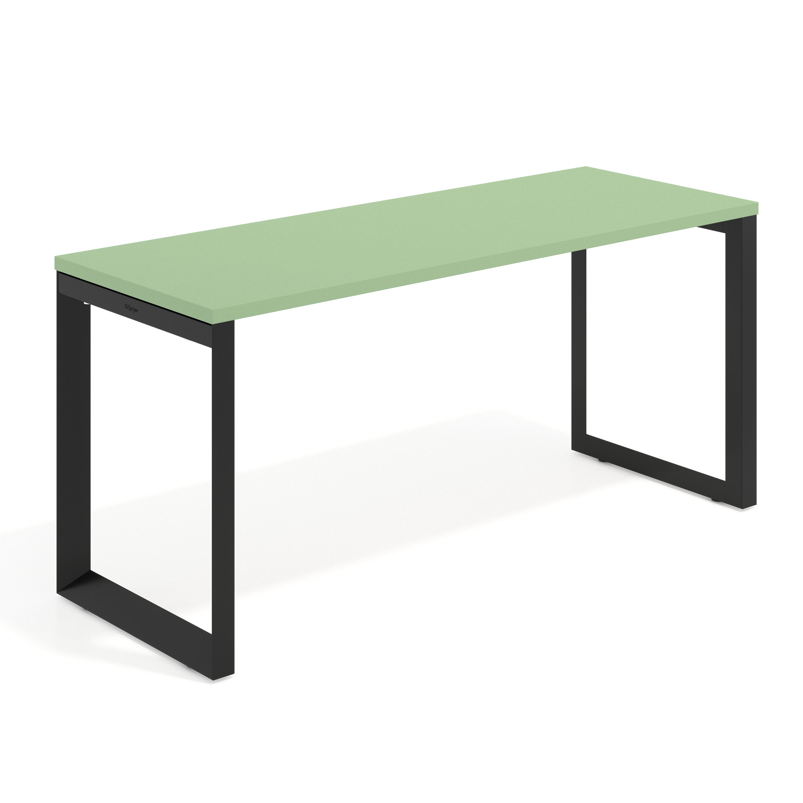 mesa de escritorio 100x60 verde talco delta mesa individual fondo 60cm recto 1