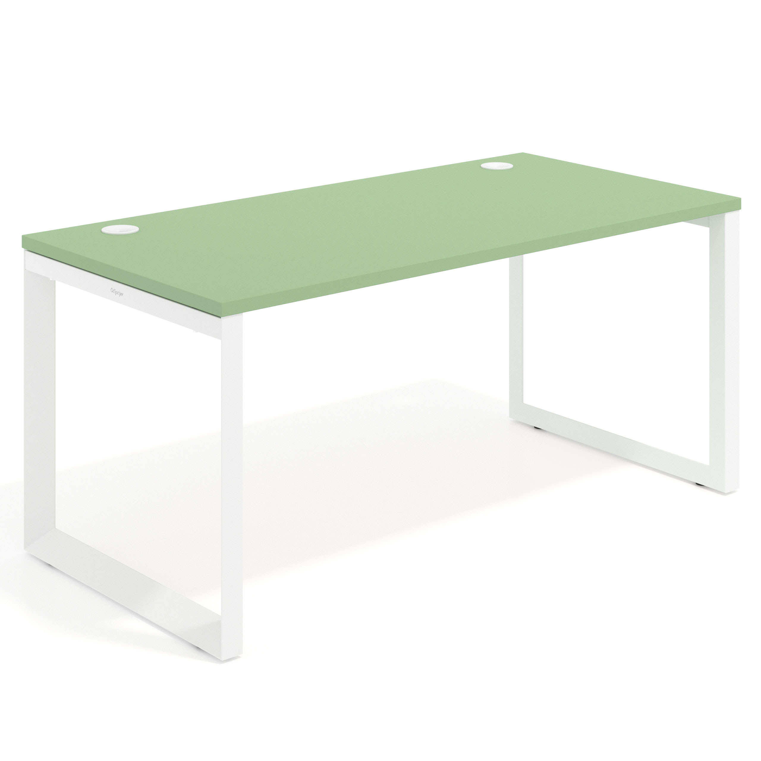 mesa de escritorio 100x80 verde talco delta mesa individual fondo 80cm recto 1