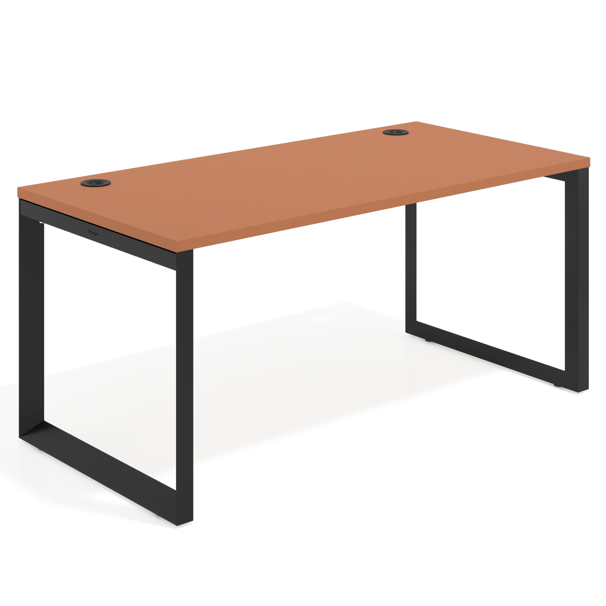 mesa de escritorio 100x80 terracota delta mesa individual fondo 80cm recto 1