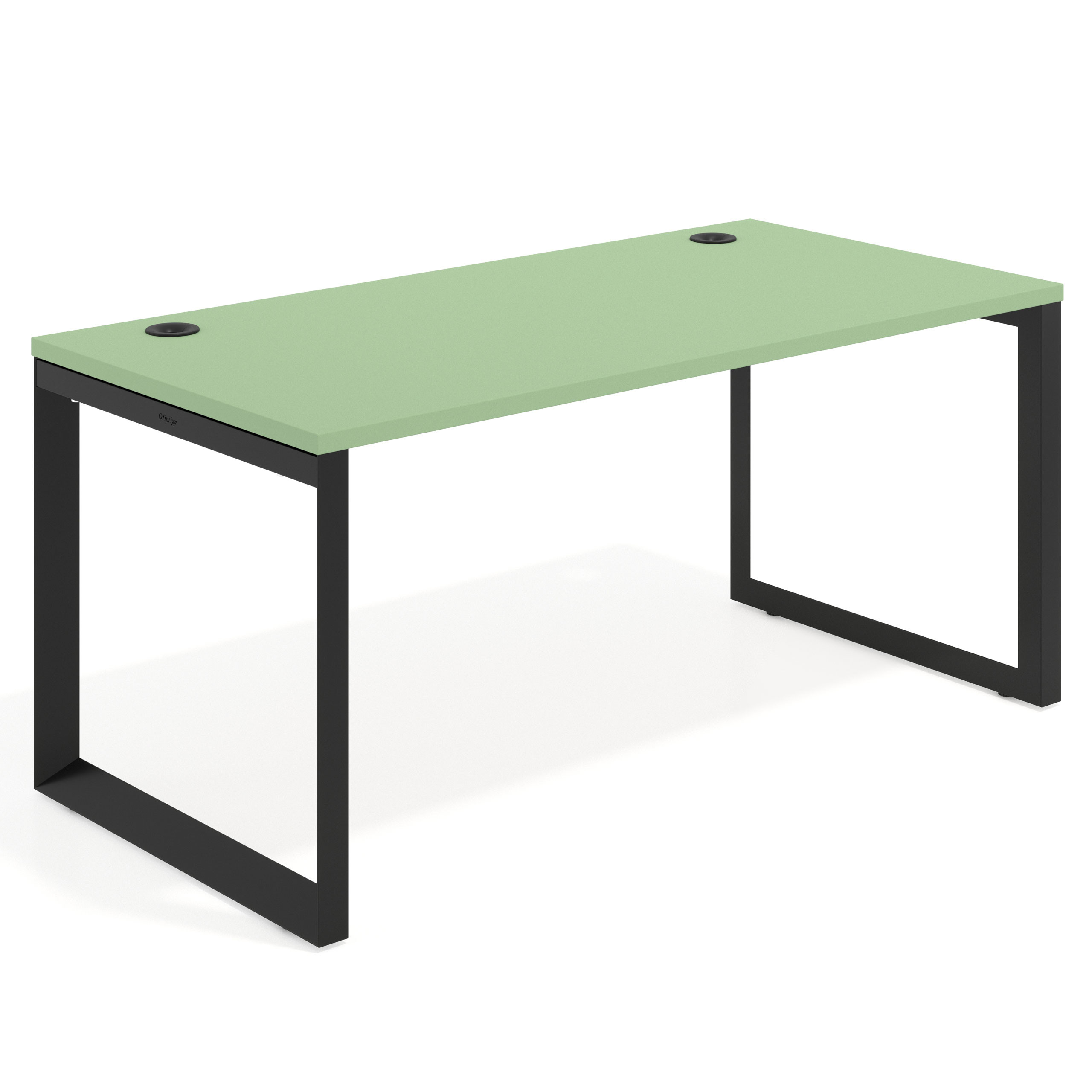mesa de escritorio 100x80 verde talco delta mesa individual fondo 80cm recto 1