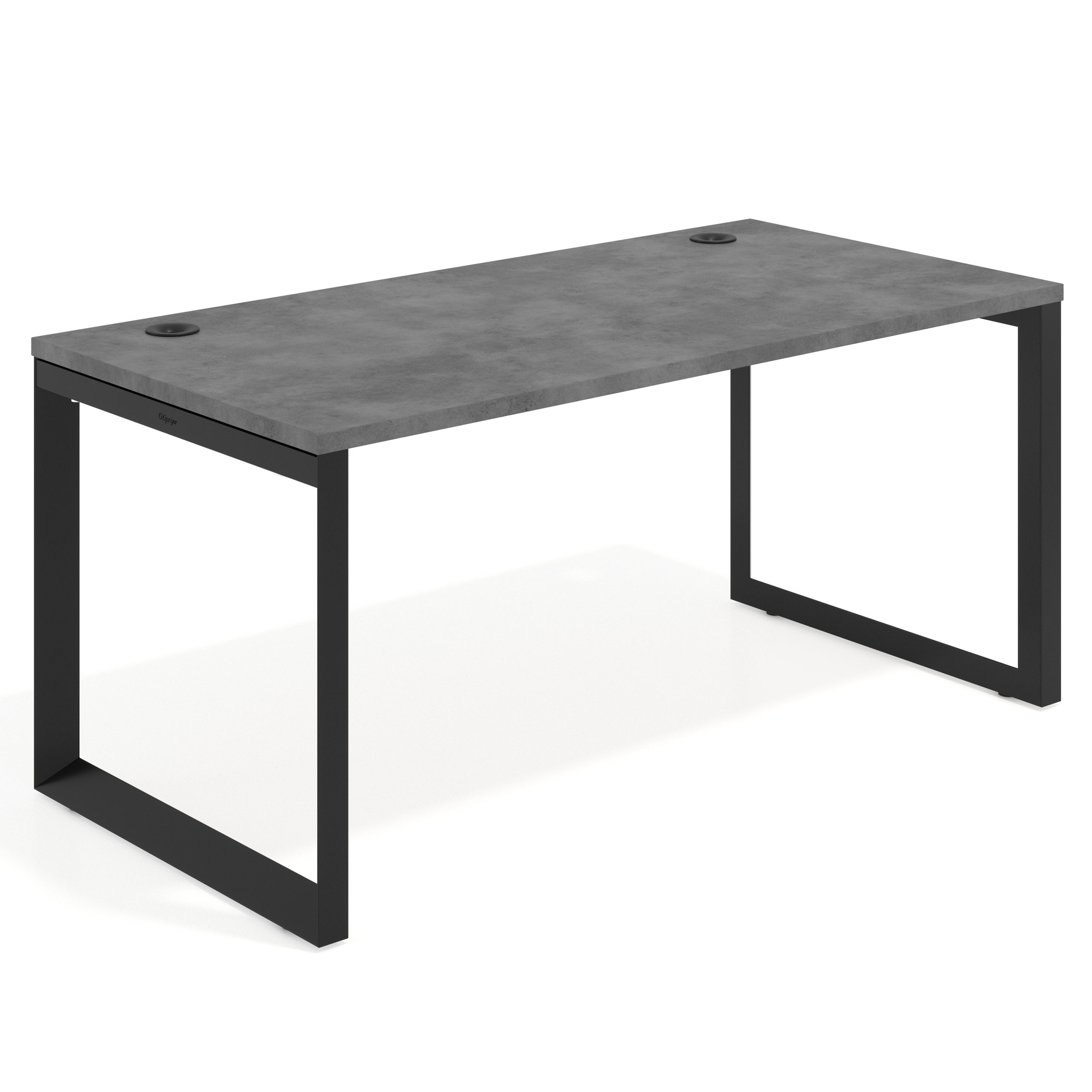 mesa de escritorio 100x80 cemento delta mesa individual fondo 80cm recto 1