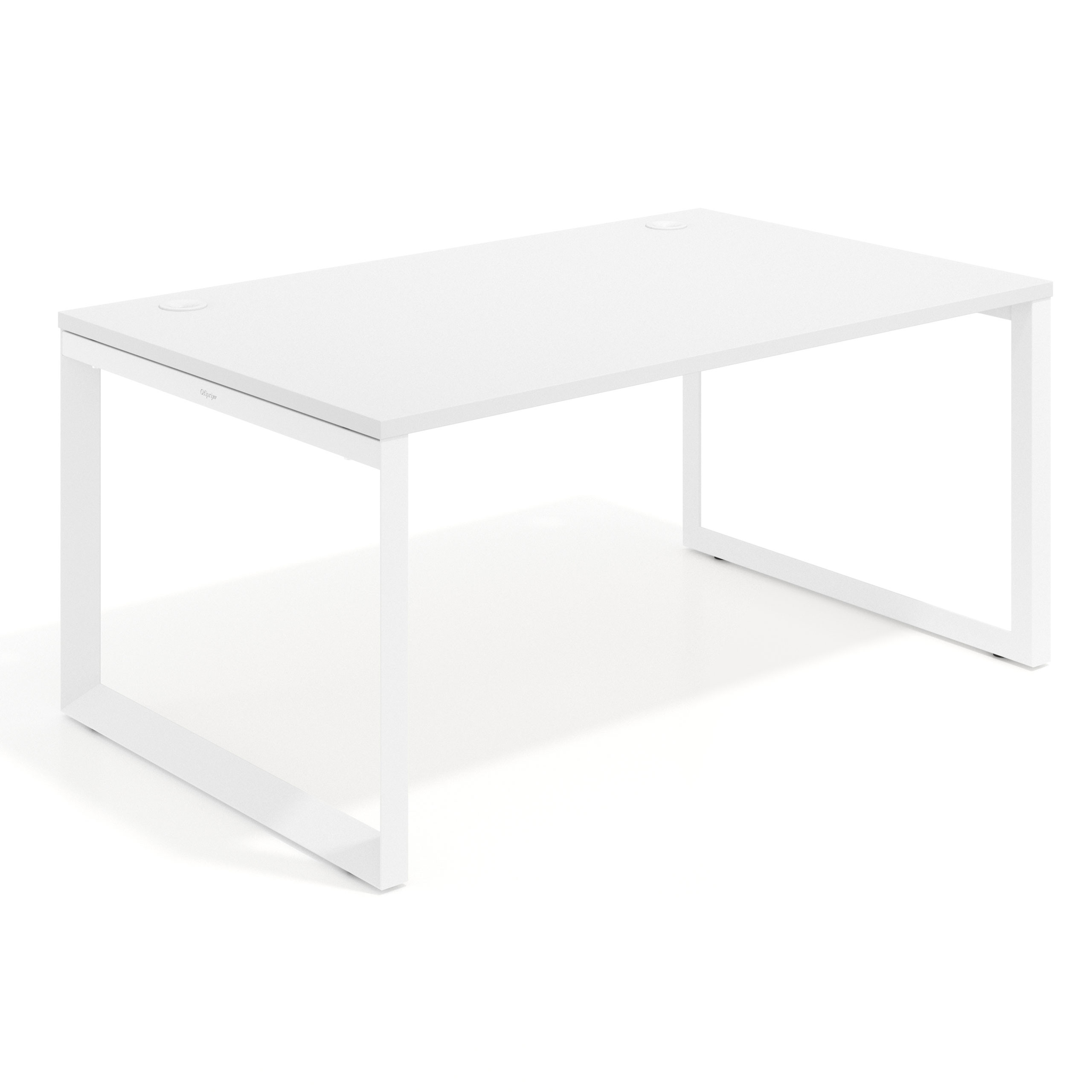 mesa de direccion 200x100 blanco mate delta mesa individual fondo 100cm recto 1