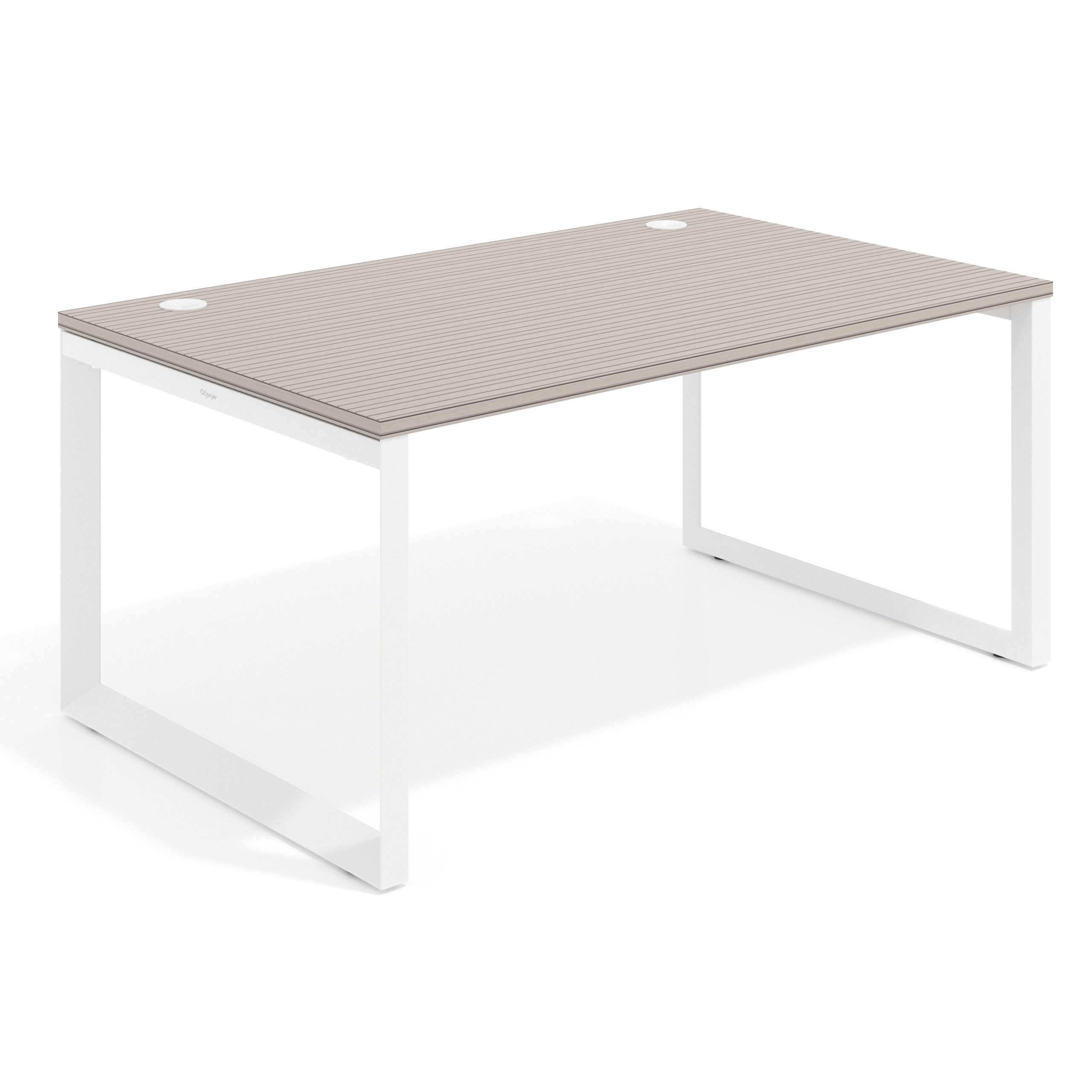 mesa de direccion 100x100 rayado coco delta mesa individual fondo 100cm recto 1