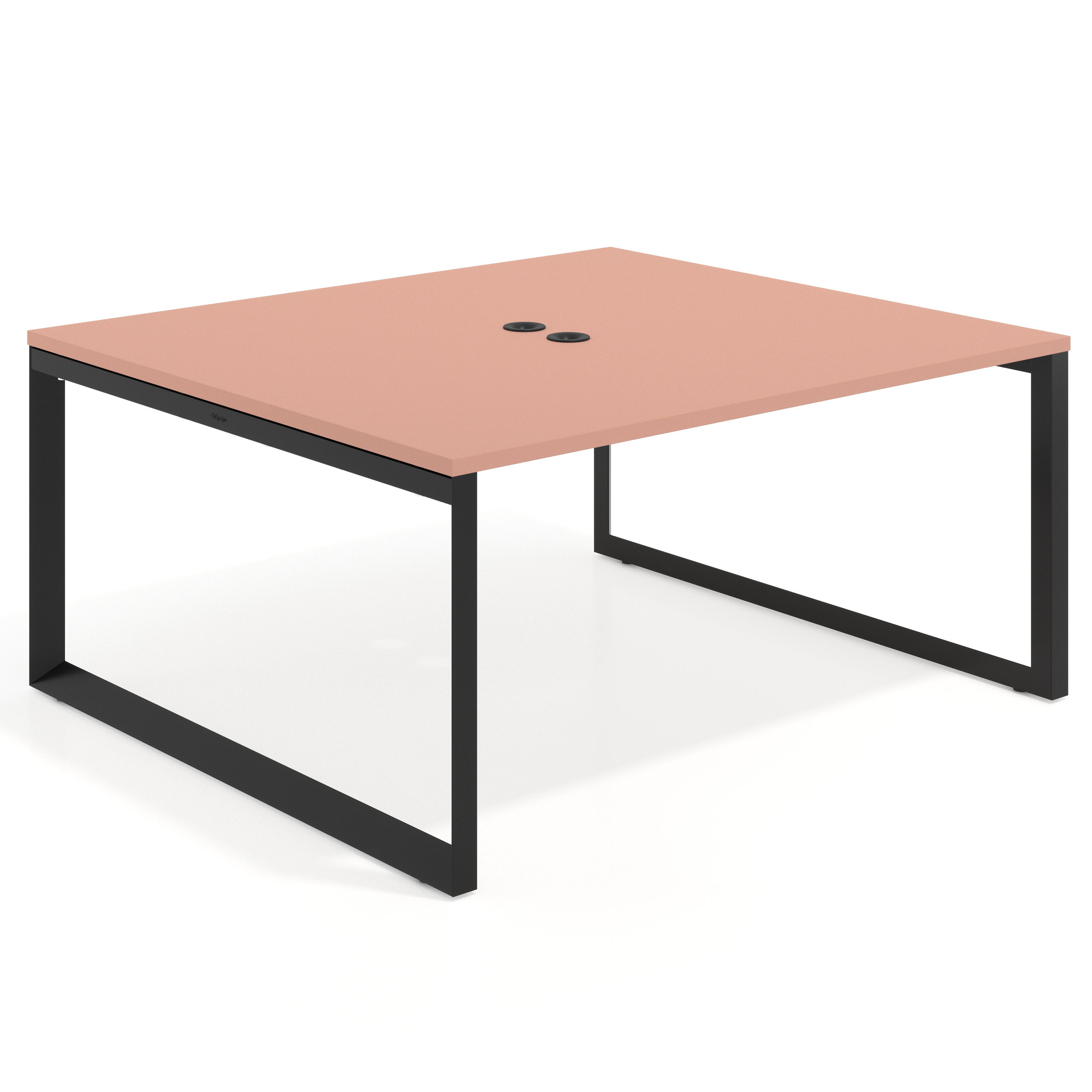 mesa co working 120x142 rosa talco delta mesa coworking fondo 142cm recto 1