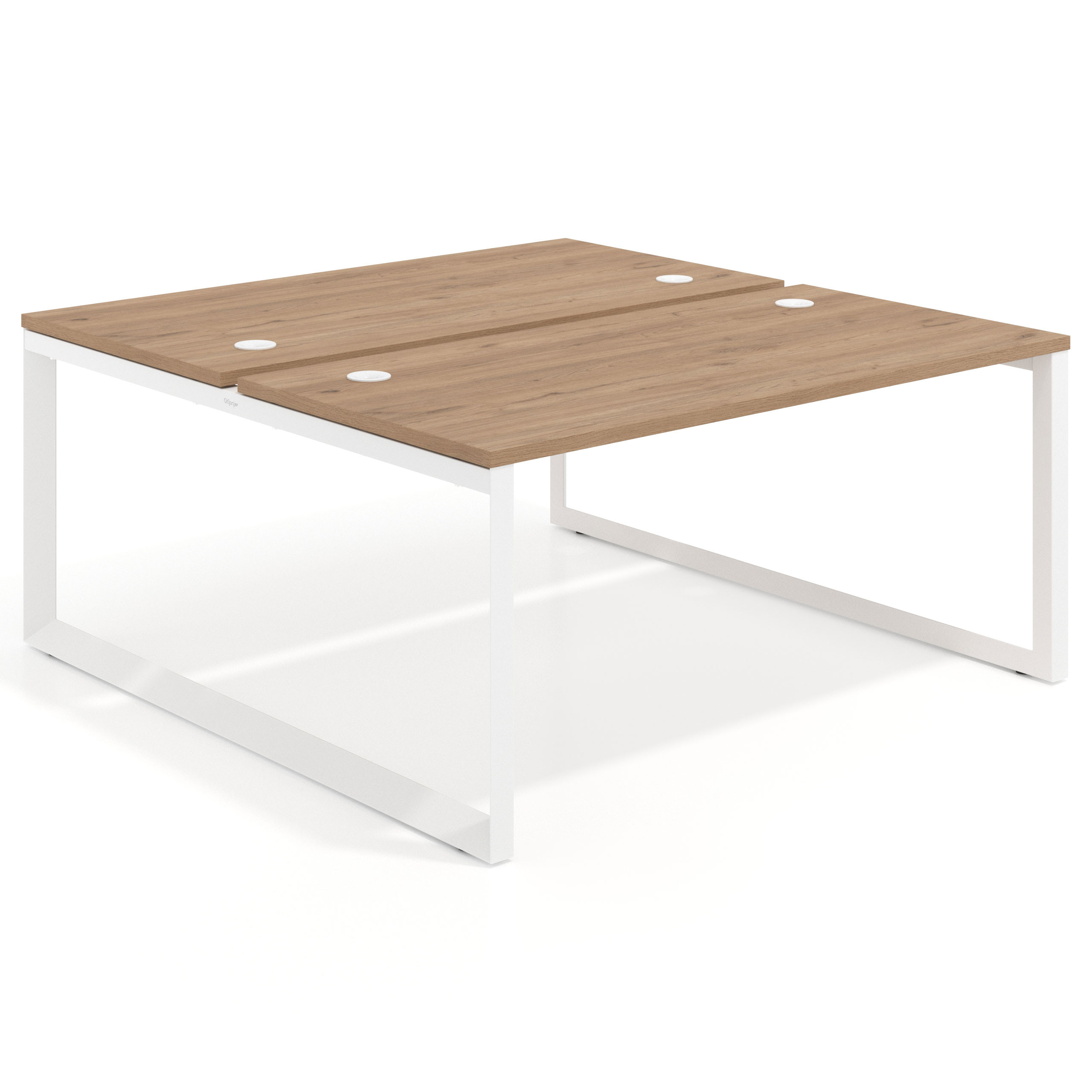mesa multipuesto 100x166 naturale delta mesa bench fondo 166cm recto 1