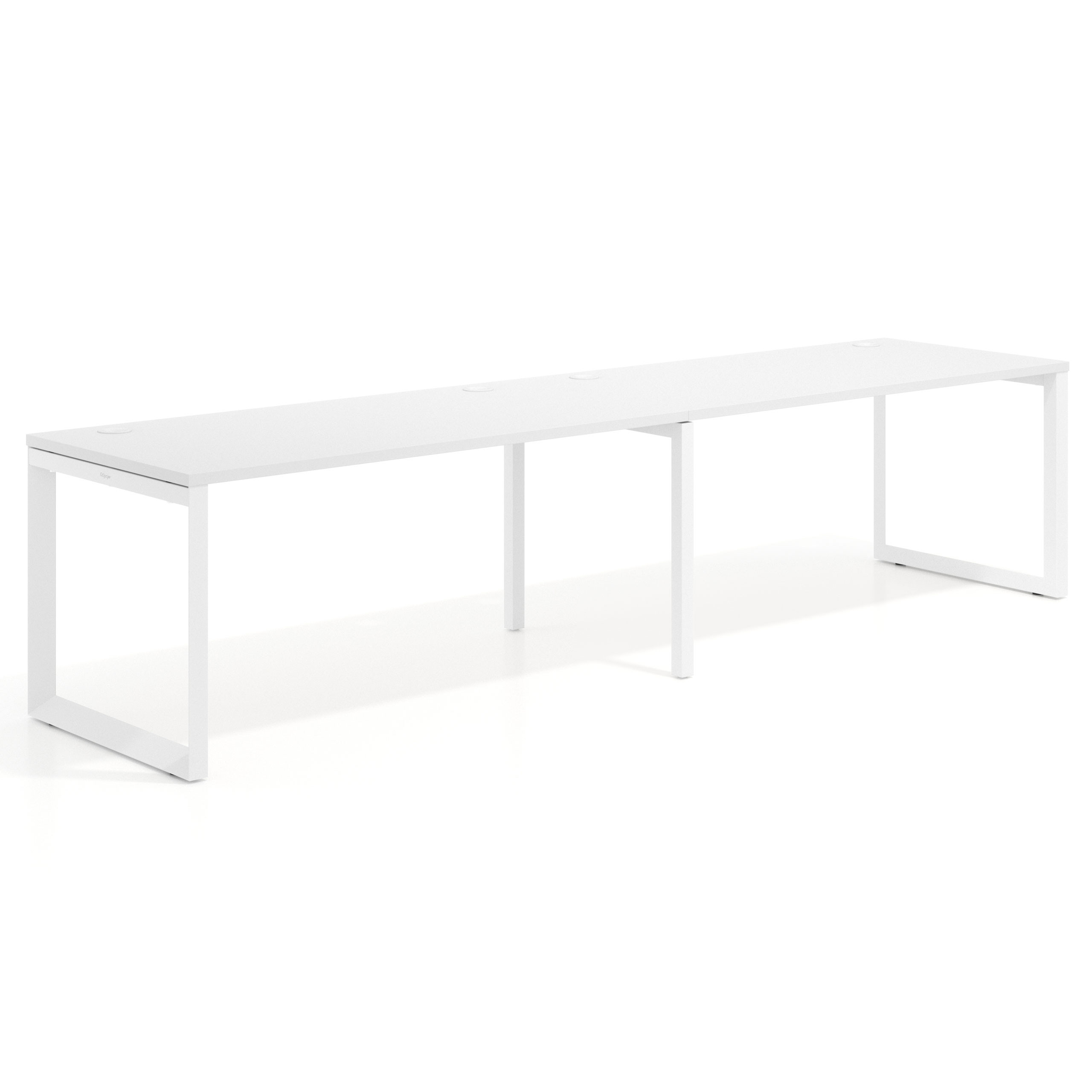 mesa multipuesto 200x80 blanco mate delta mesa progresiva doble fondo 80cm recto 1