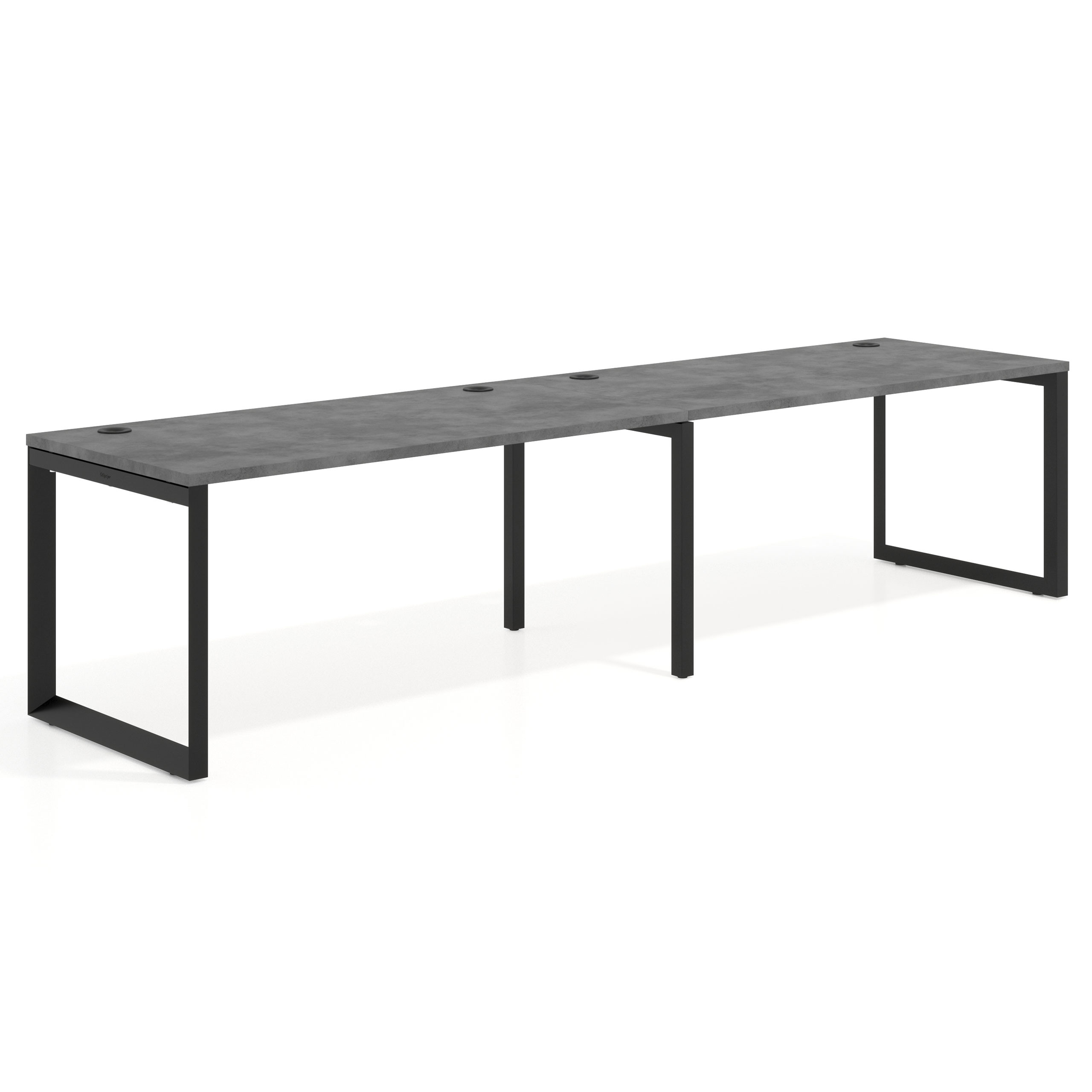 mesa multipuesto 200x80 cemento delta mesa progresiva doble fondo 80cm recto 1