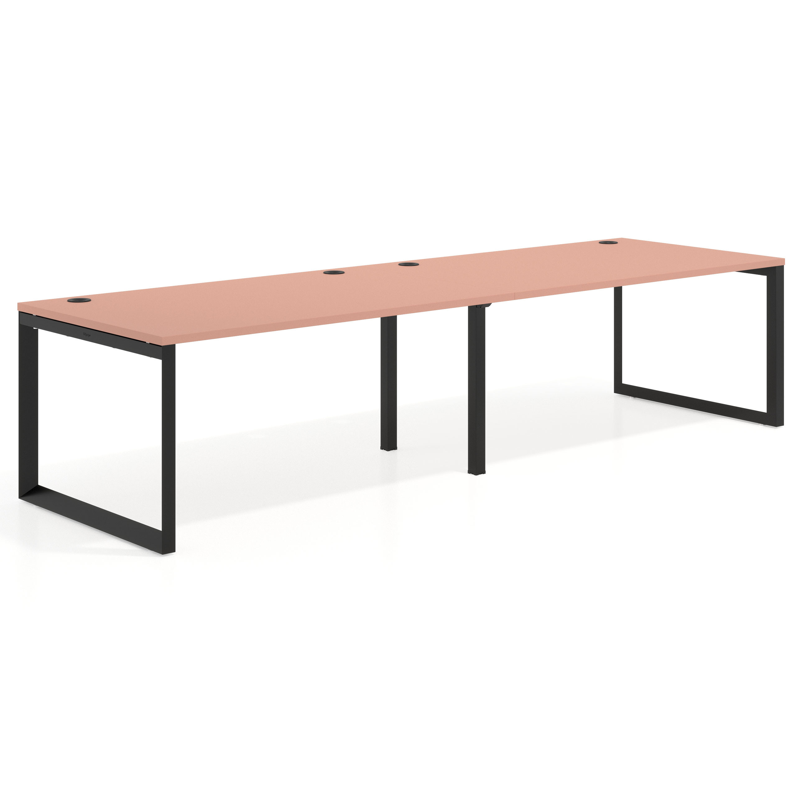 mesa multipuesto 200x100 rosa talco delta mesa progresiva doble fondo 100cm recto 1