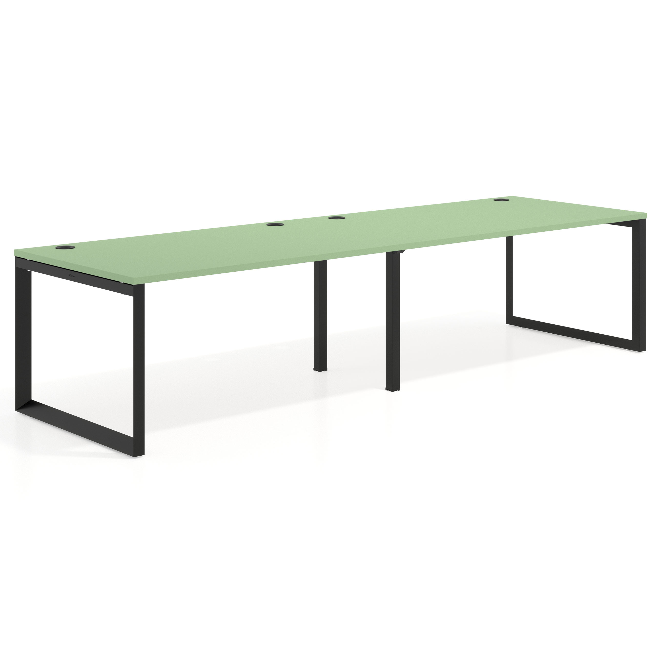 mesa multipuesto 200x100 verde talco delta mesa progresiva doble fondo 100cm recto 1