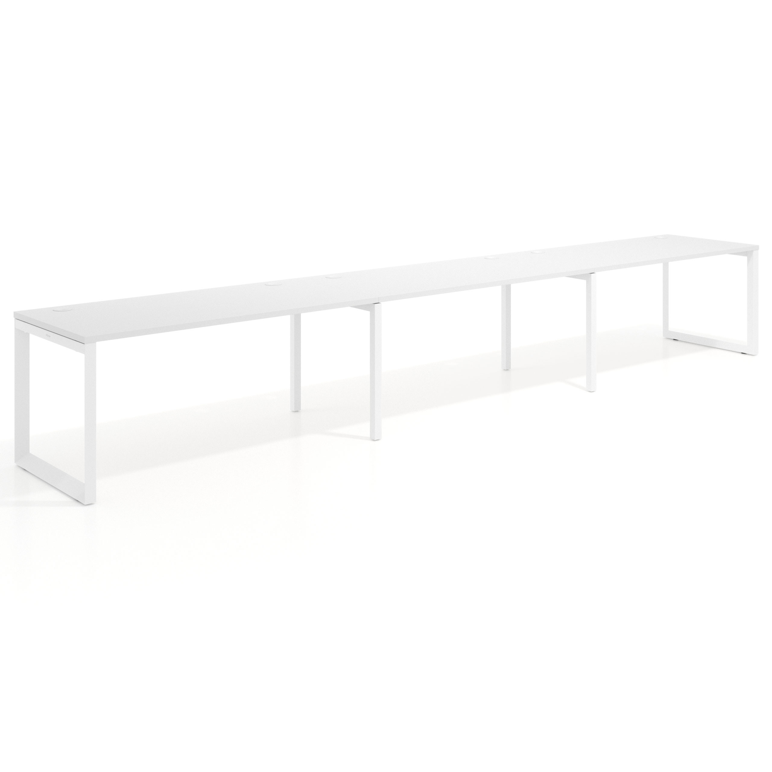 mesa multipuesto 300x80 blanco mate delta mesa progresiva triple fondo 80cm recto 1