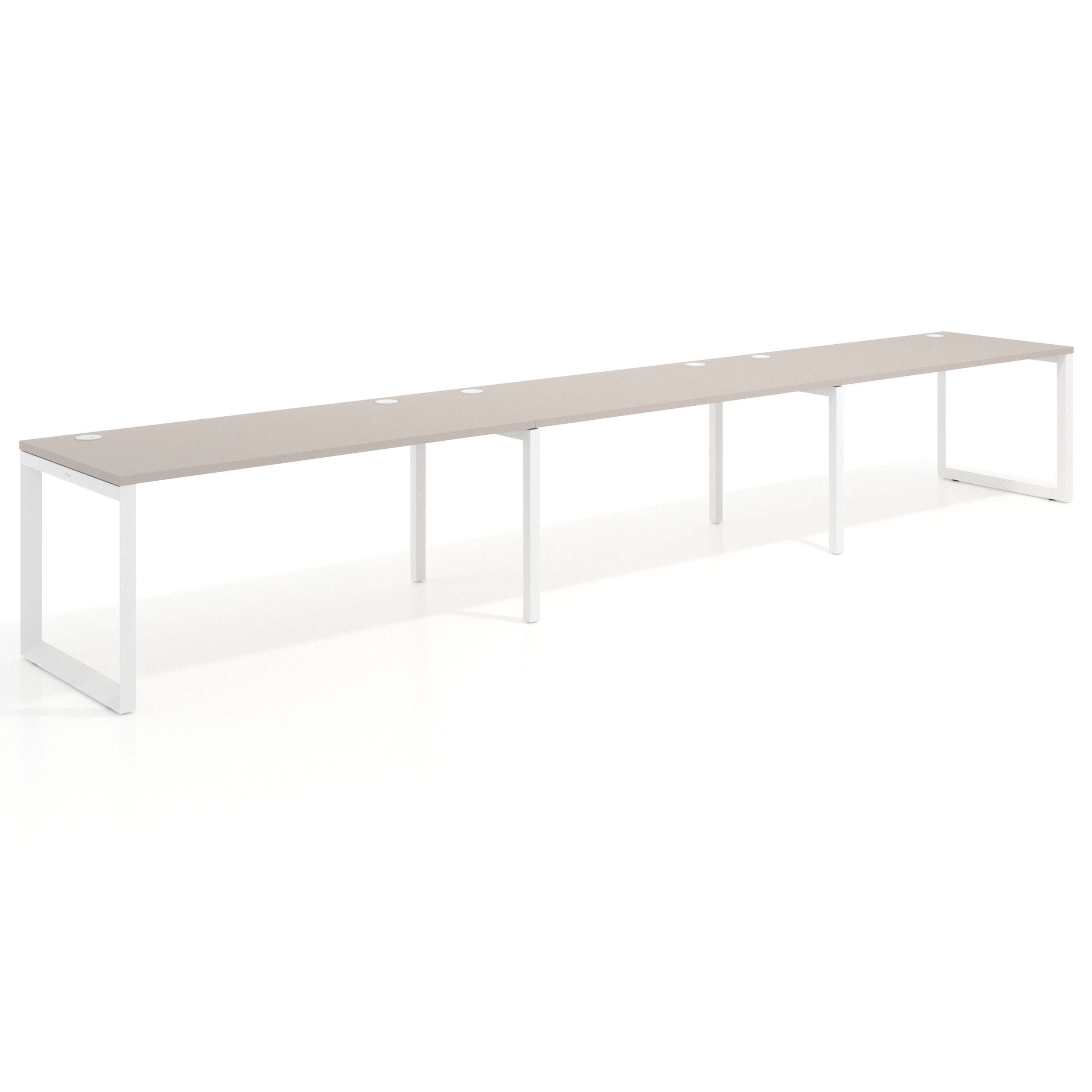mesa multipuesto 300x80 gris coco delta mesa progresiva triple fondo 80cm recto 1