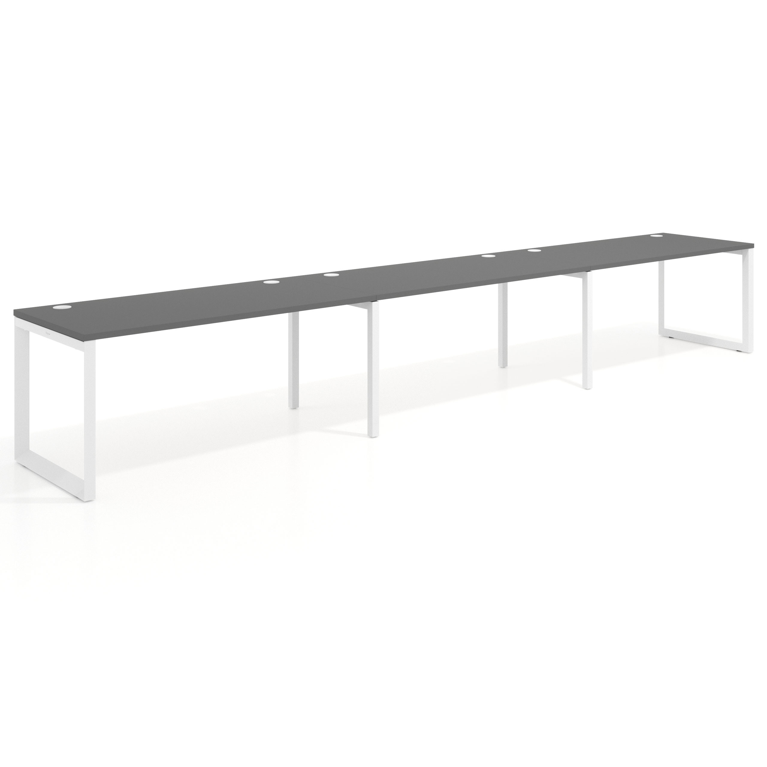 mesa multipuesto 420x80 gris tormenta delta mesa progresiva triple fondo 80cm recto 1