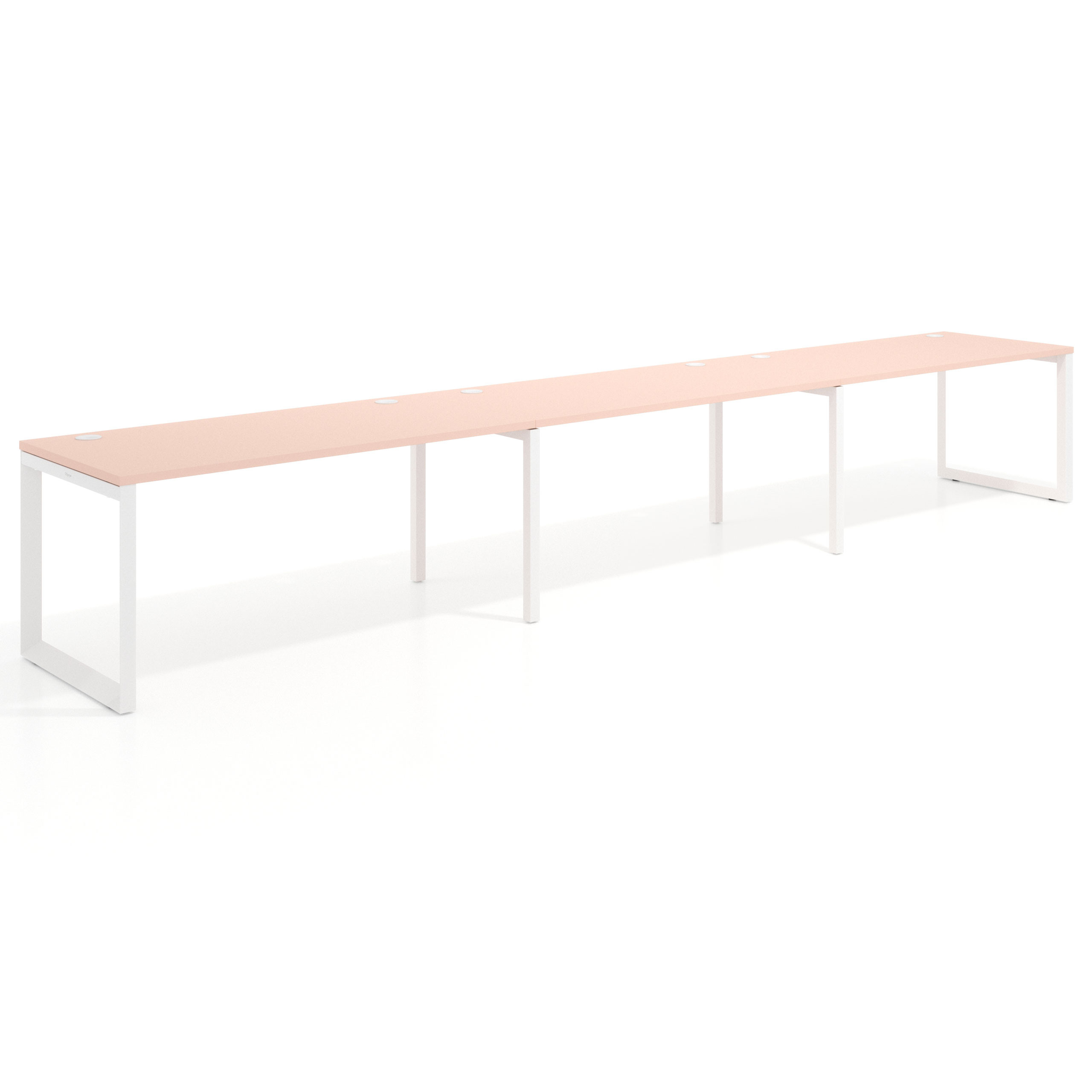 mesa multipuesto 300x80 rosa nube delta mesa progresiva triple fondo 80cm recto 1