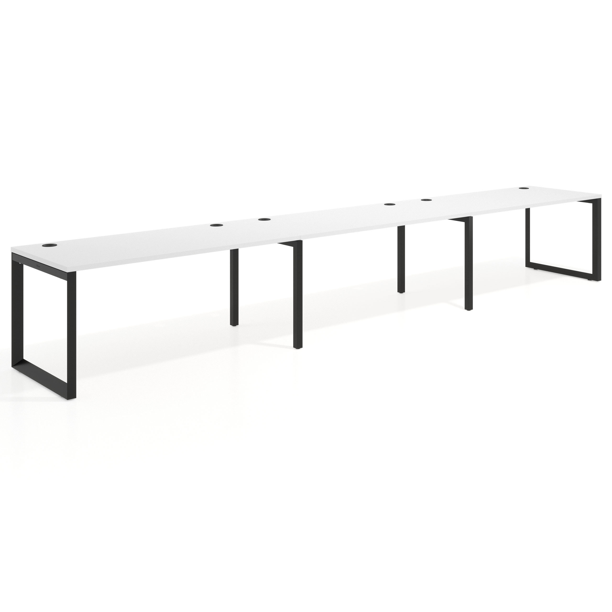 mesa multipuesto 300x80 blanco mate delta mesa progresiva triple fondo 80cm recto 1