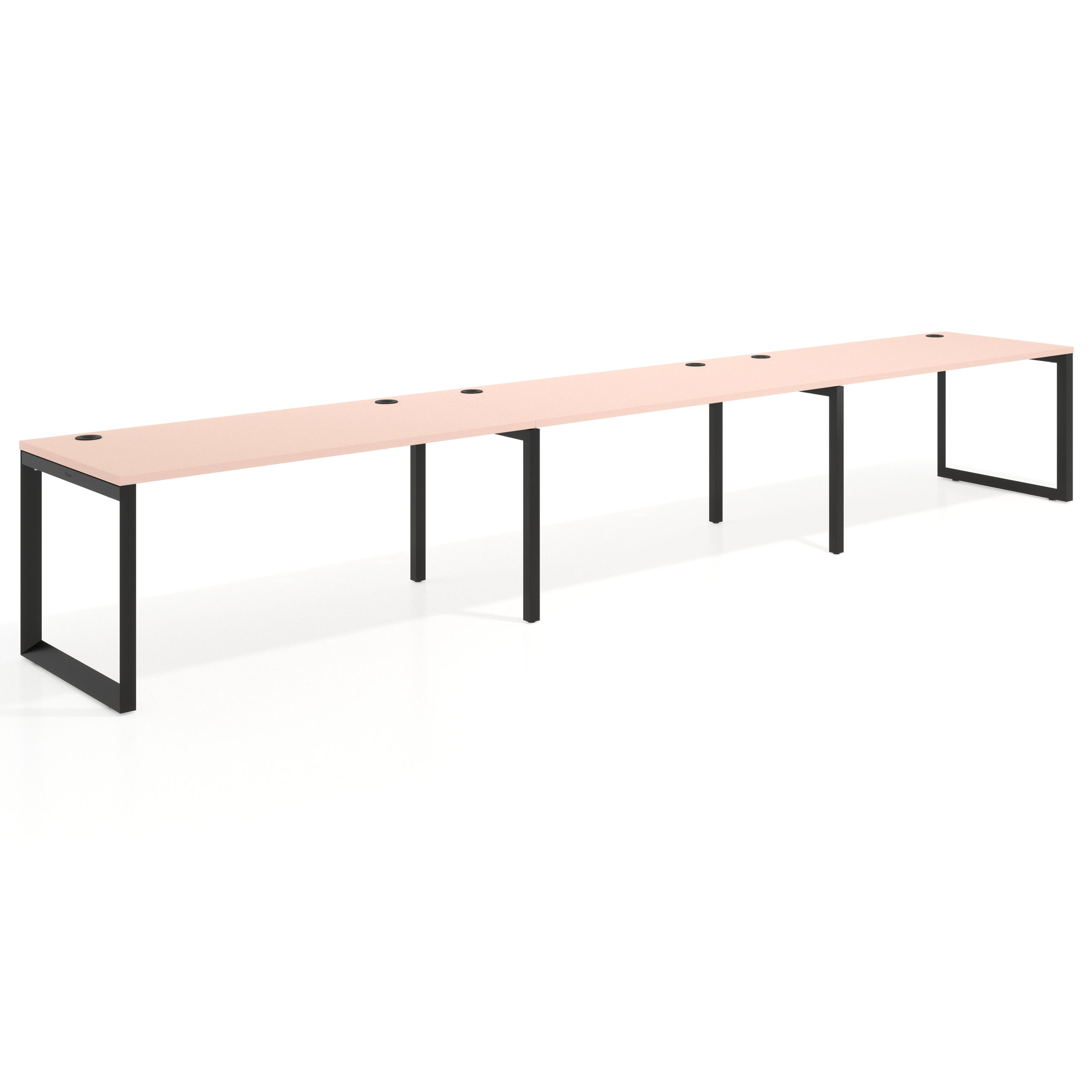 mesa multipuesto 300x80 rosa nube delta mesa progresiva triple fondo 80cm recto 1