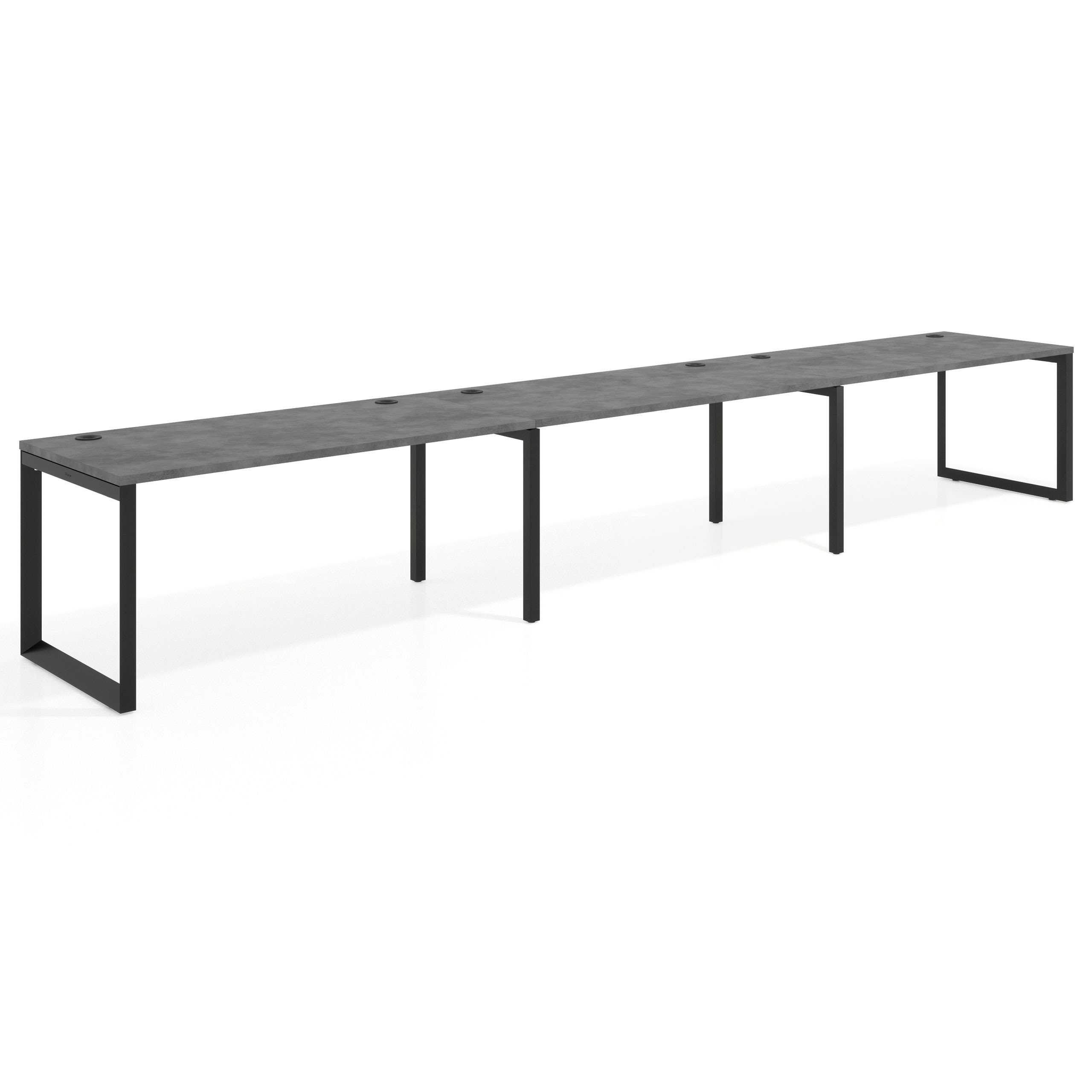 mesa multipuesto 300x80 cemento delta mesa progresiva triple fondo 80cm recto 1