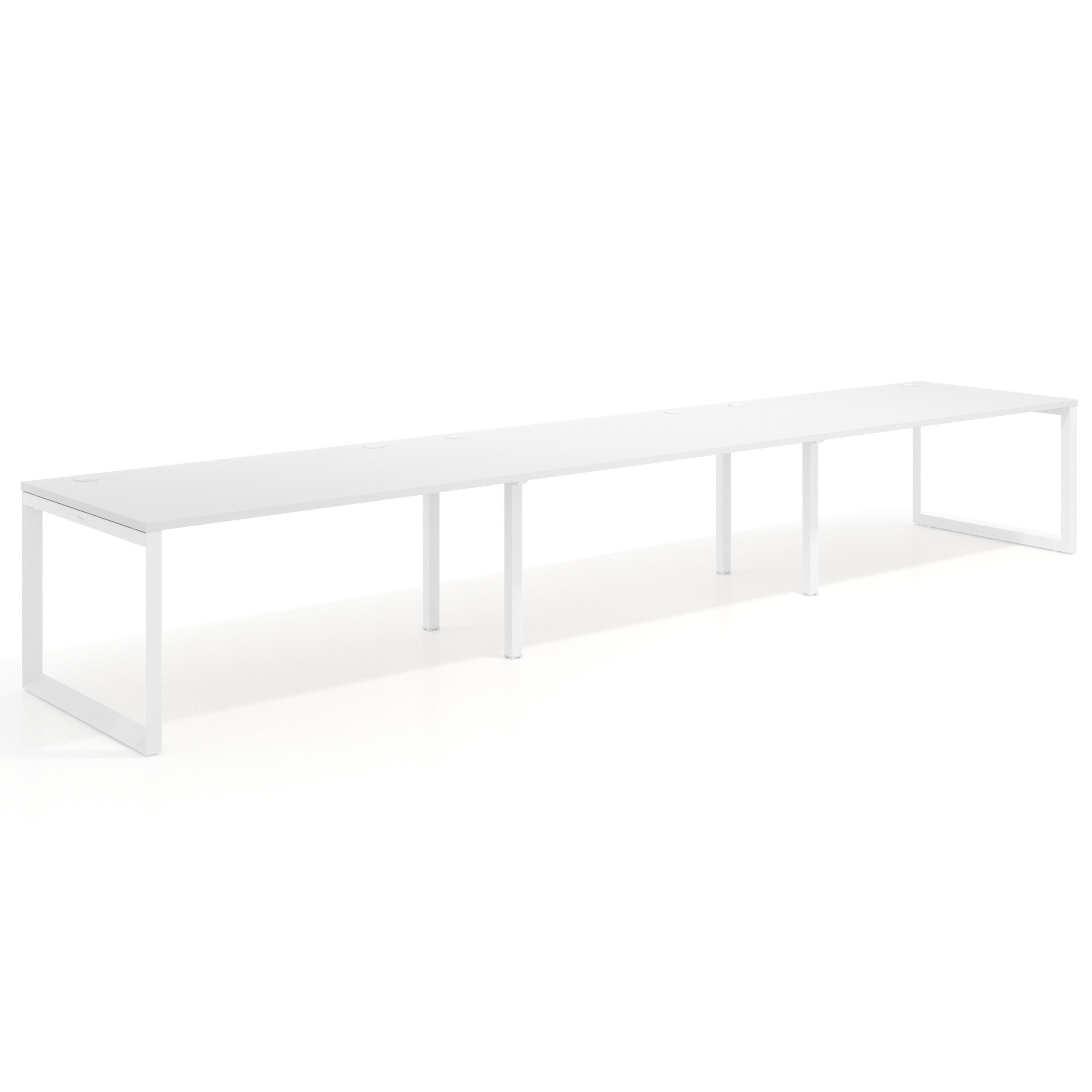 mesa multipuesto 300x100 blanco mate delta mesa progresiva triple fondo 100cm recto 1