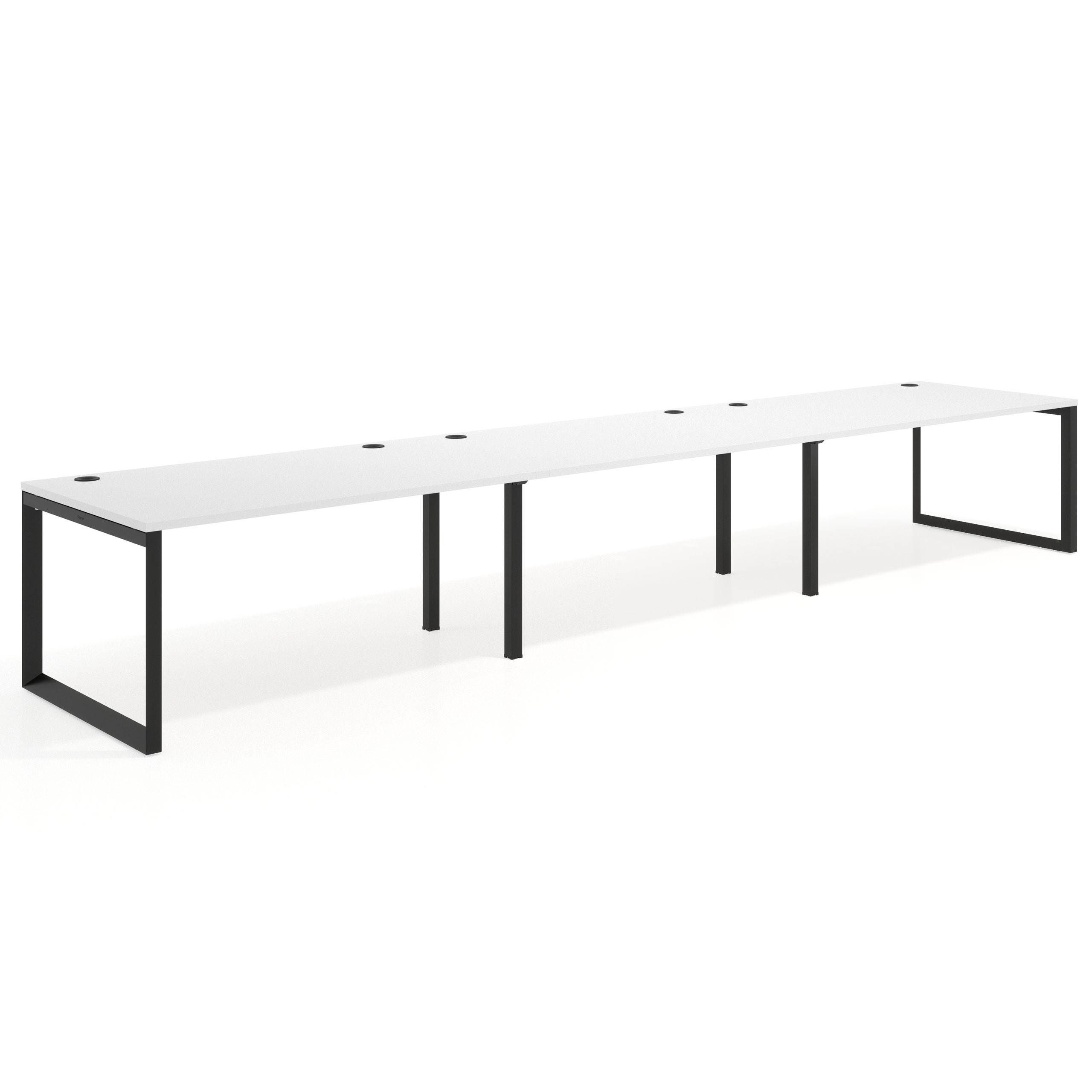mesa multipuesto 300x100 blanco mate delta mesa progresiva triple fondo 100cm recto 1