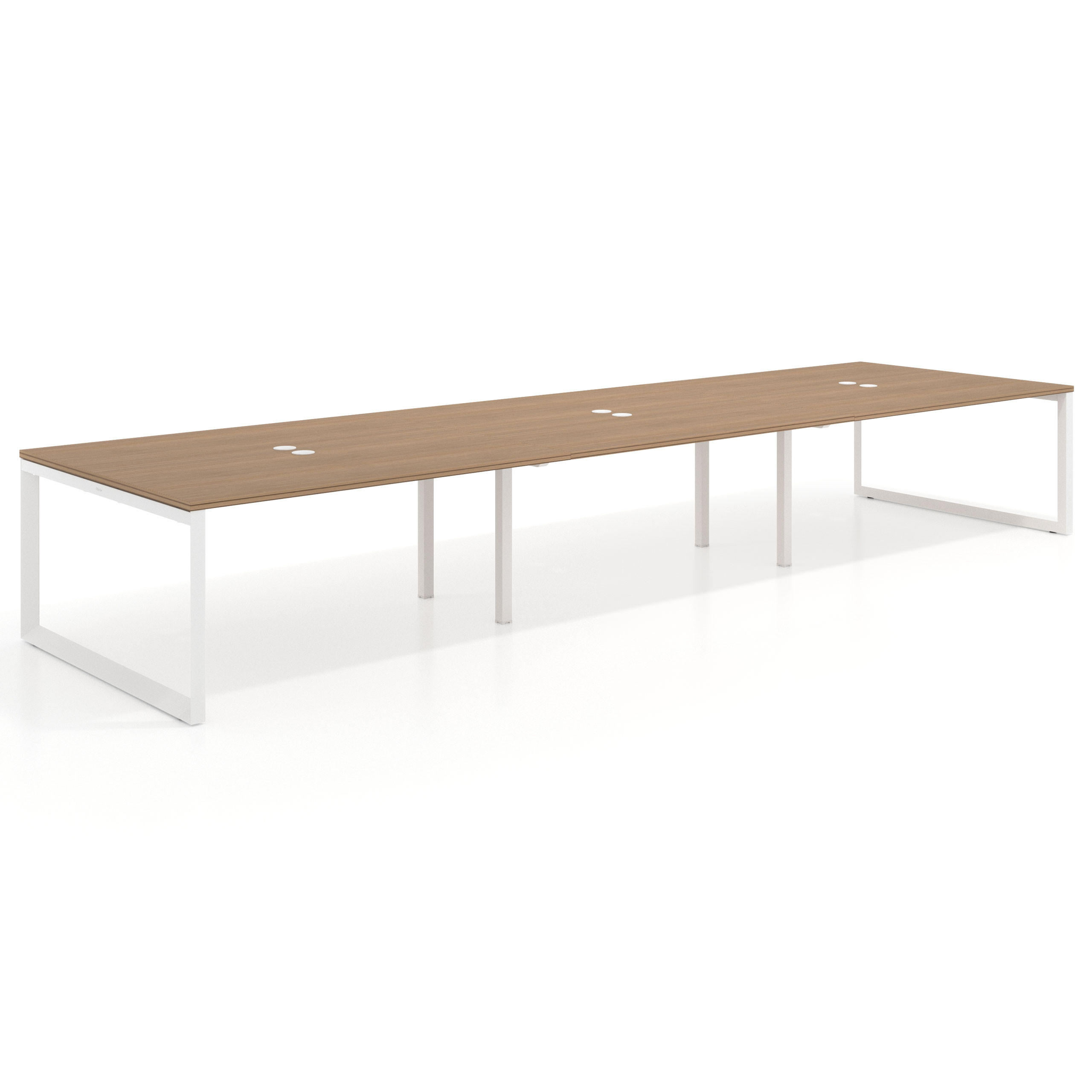 mesa multipuesto 360x142 rayado natural delta mesa bench fondo 142cm recto 1