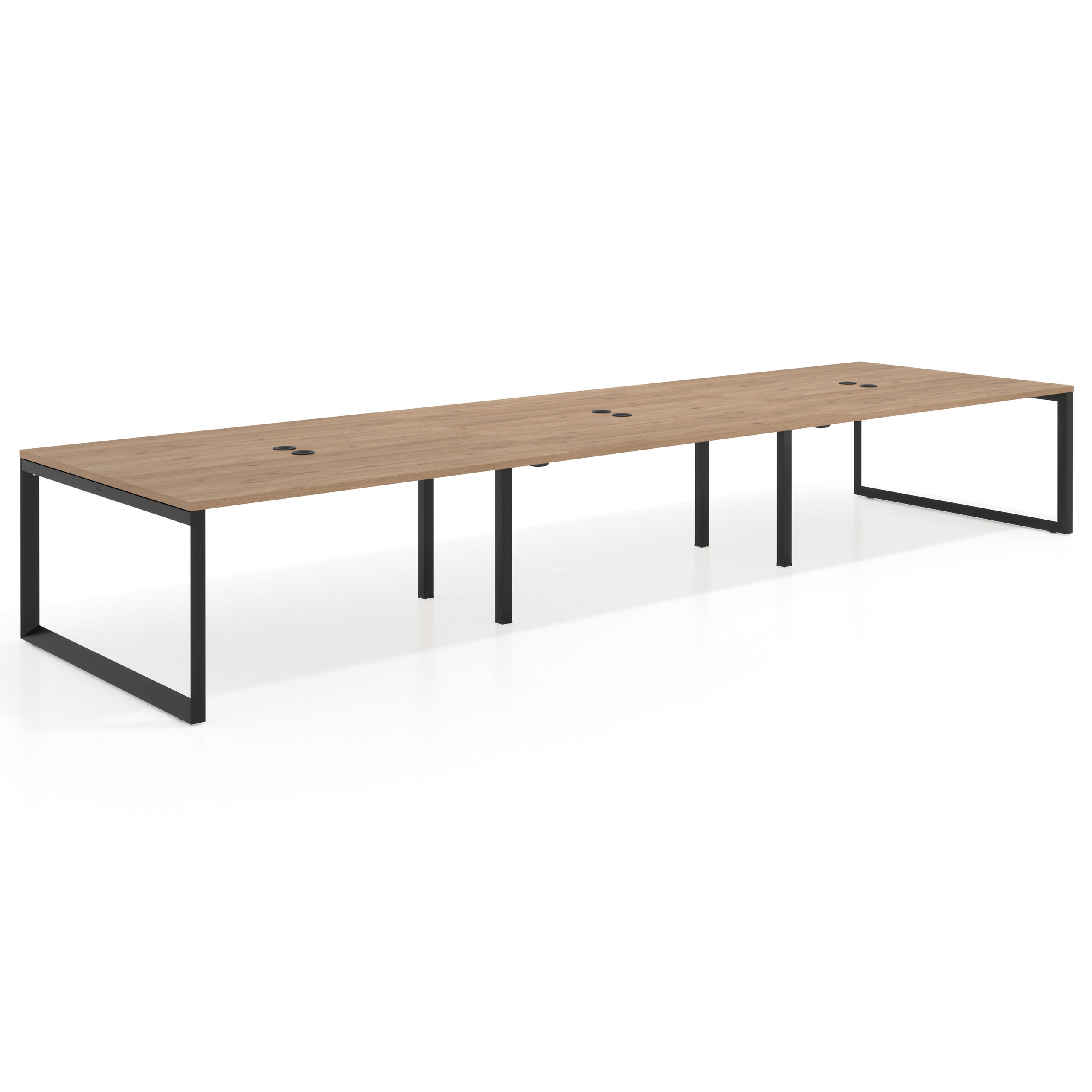 mesa multipuesto 360x142 naturale delta mesa bench fondo 142cm recto 1