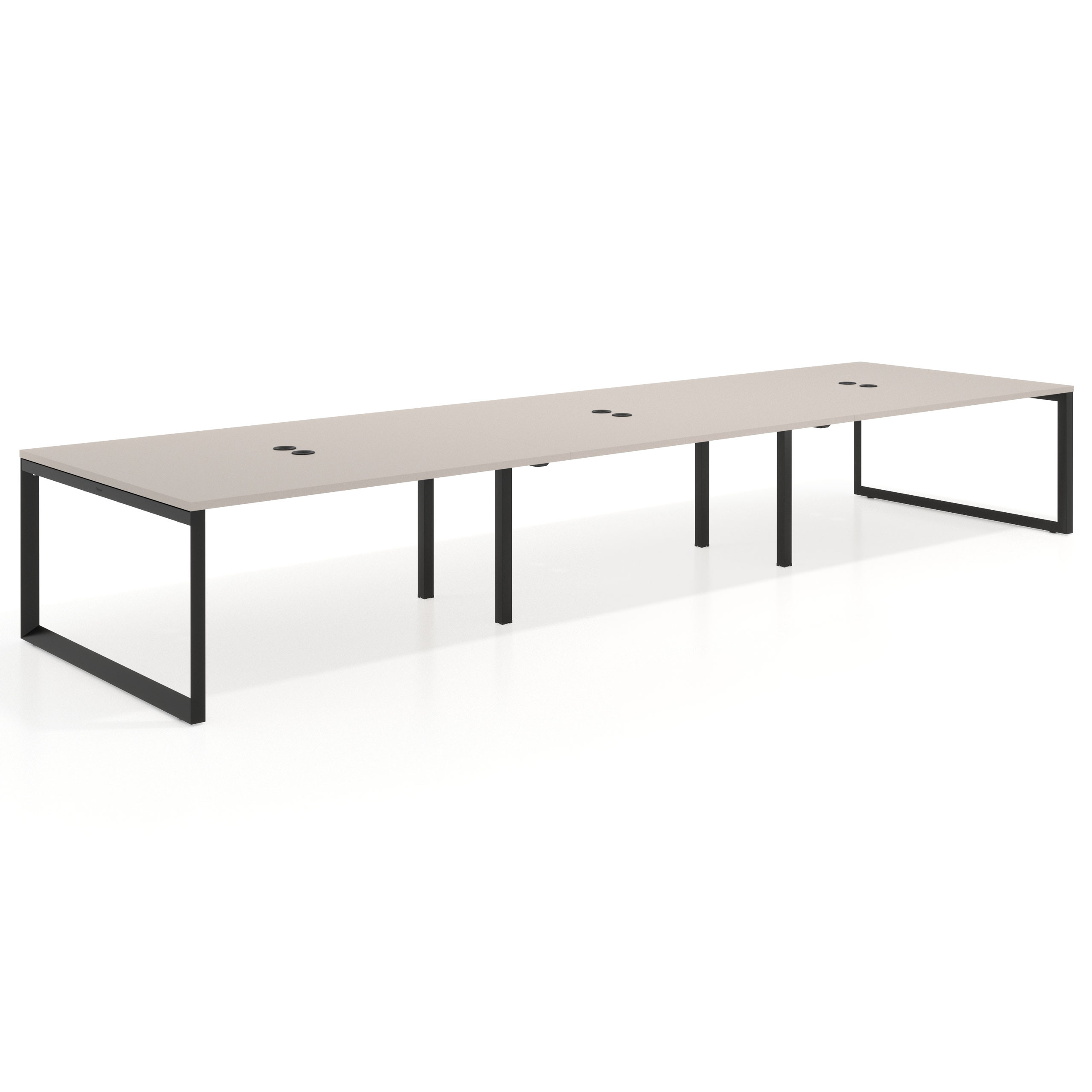 mesa multipuesto 360x142 gris coco delta mesa bench fondo 142cm recto 1