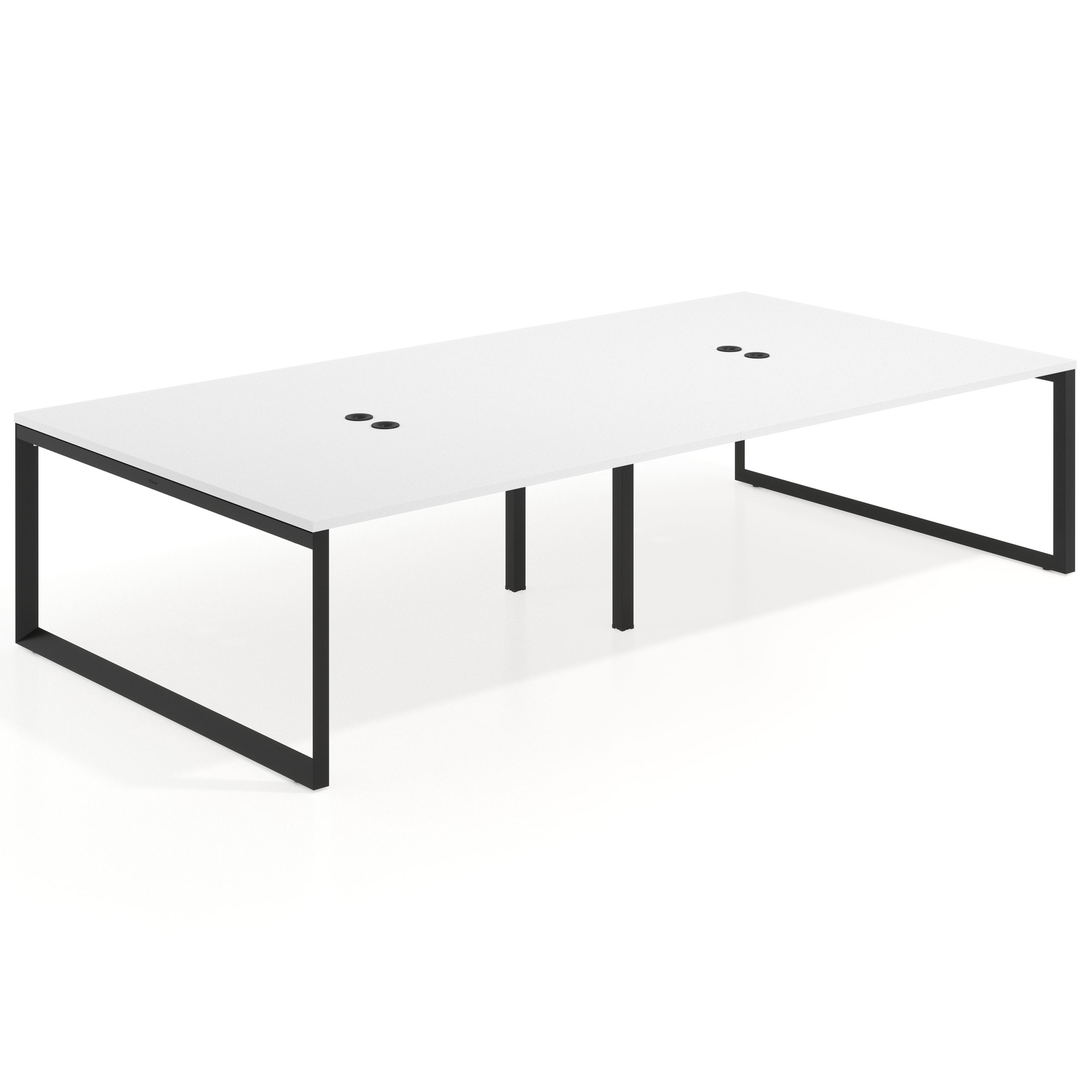 mesa multipuesto 240x166 blanco mate delta mesa bench fondo 166cm recto 1