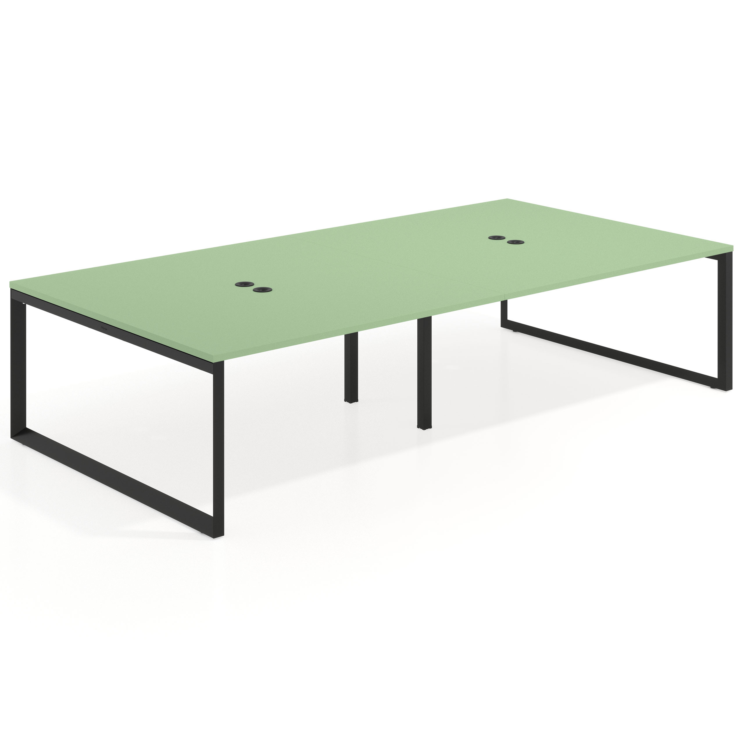 mesa multipuesto 240x166 verde talco delta mesa bench fondo 166cm recto 1