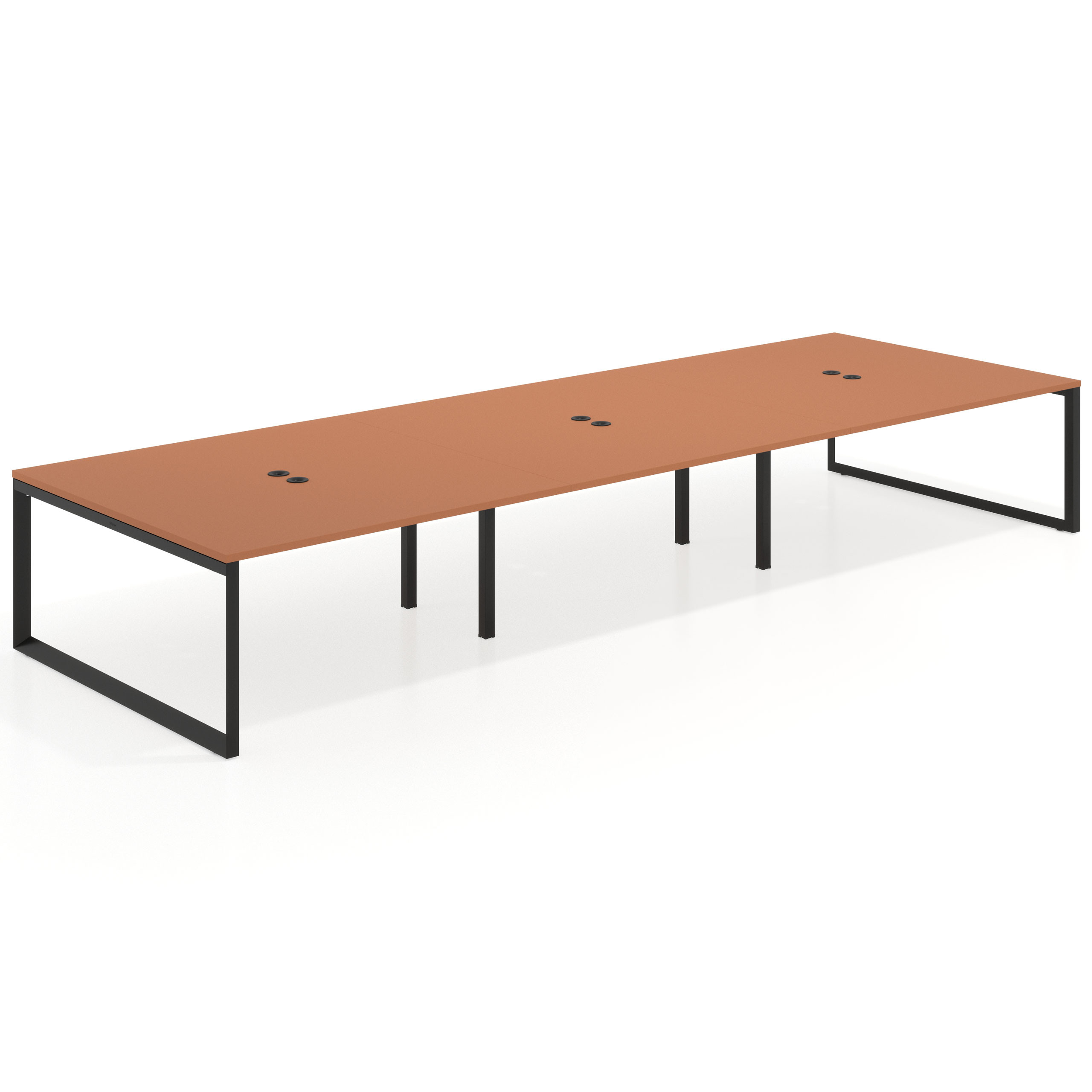 mesa multipuesto 360x166 terracota delta mesa bench fondo 166cm recto 1