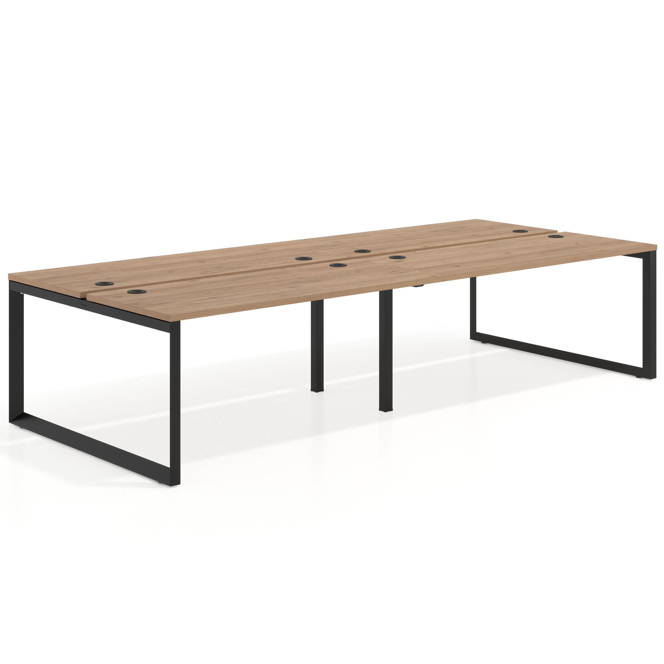 mesa multipuesto 200x142 naturale delta mesa bench fondo 142cm recto 1
