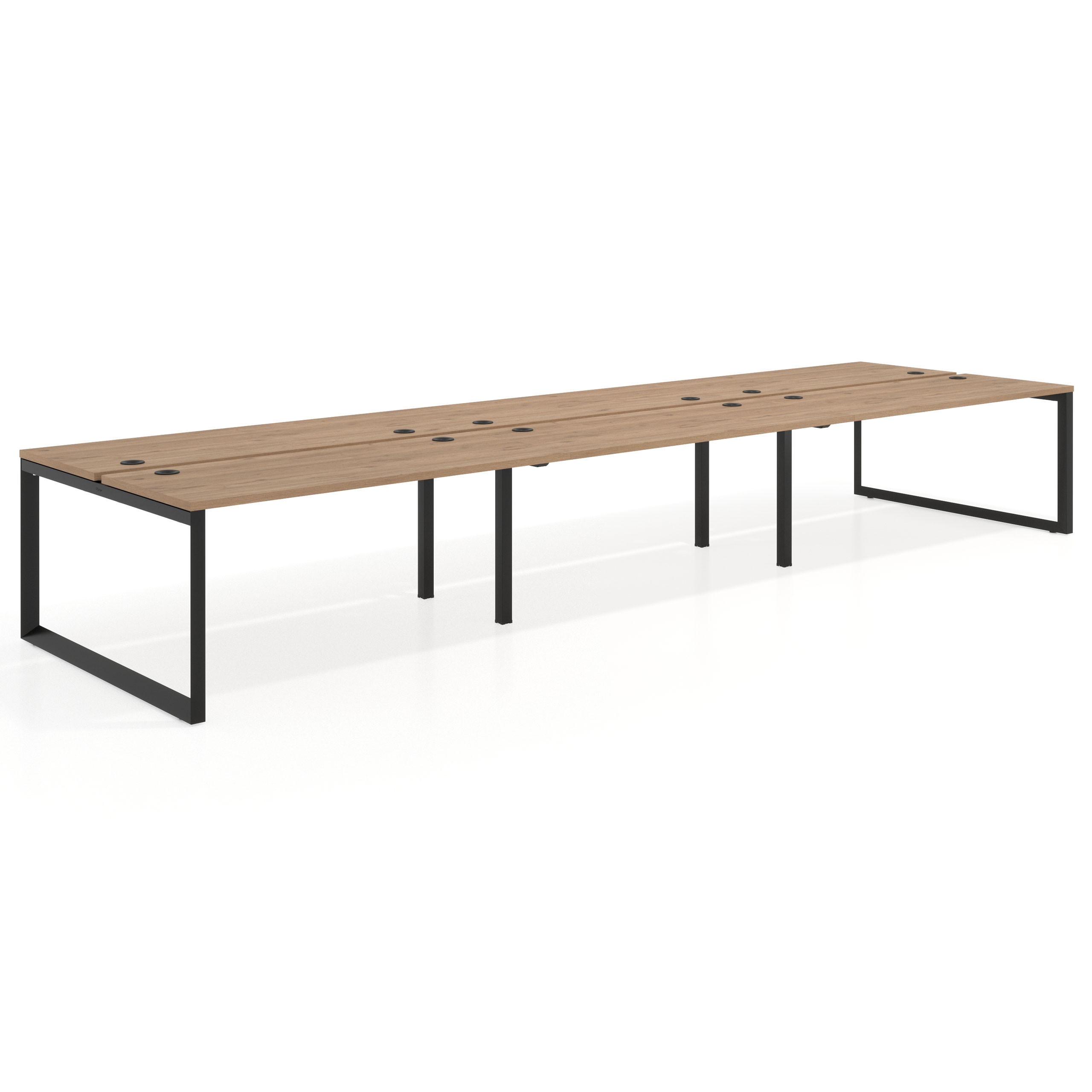 mesa multipuesto 360x142 naturale delta mesa bench fondo 142cm recto 1