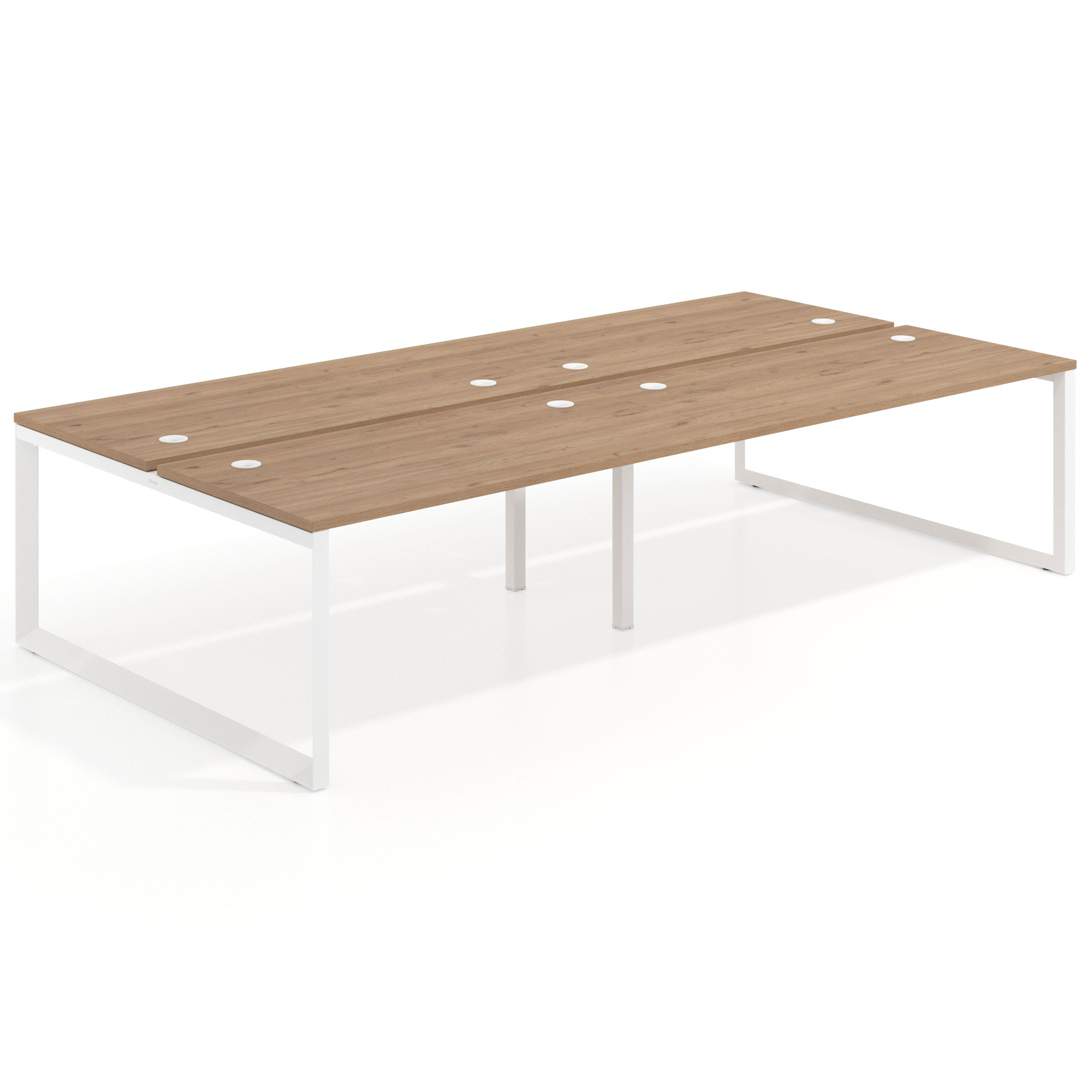 mesa multipuesto 200x166 naturale delta mesa bench fondo 166cm recto 1
