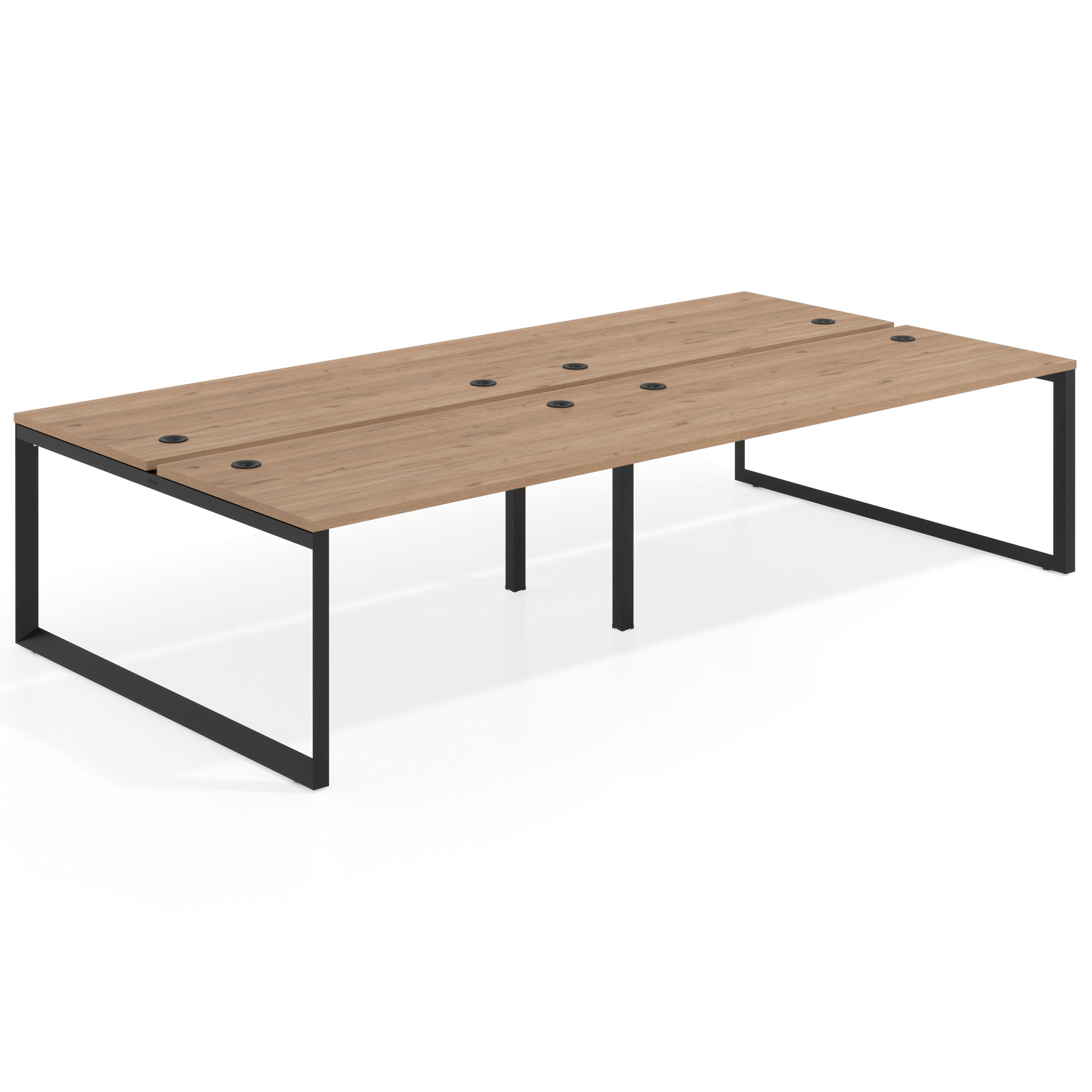mesa multipuesto 200x166 naturale delta mesa bench fondo 166cm recto 1