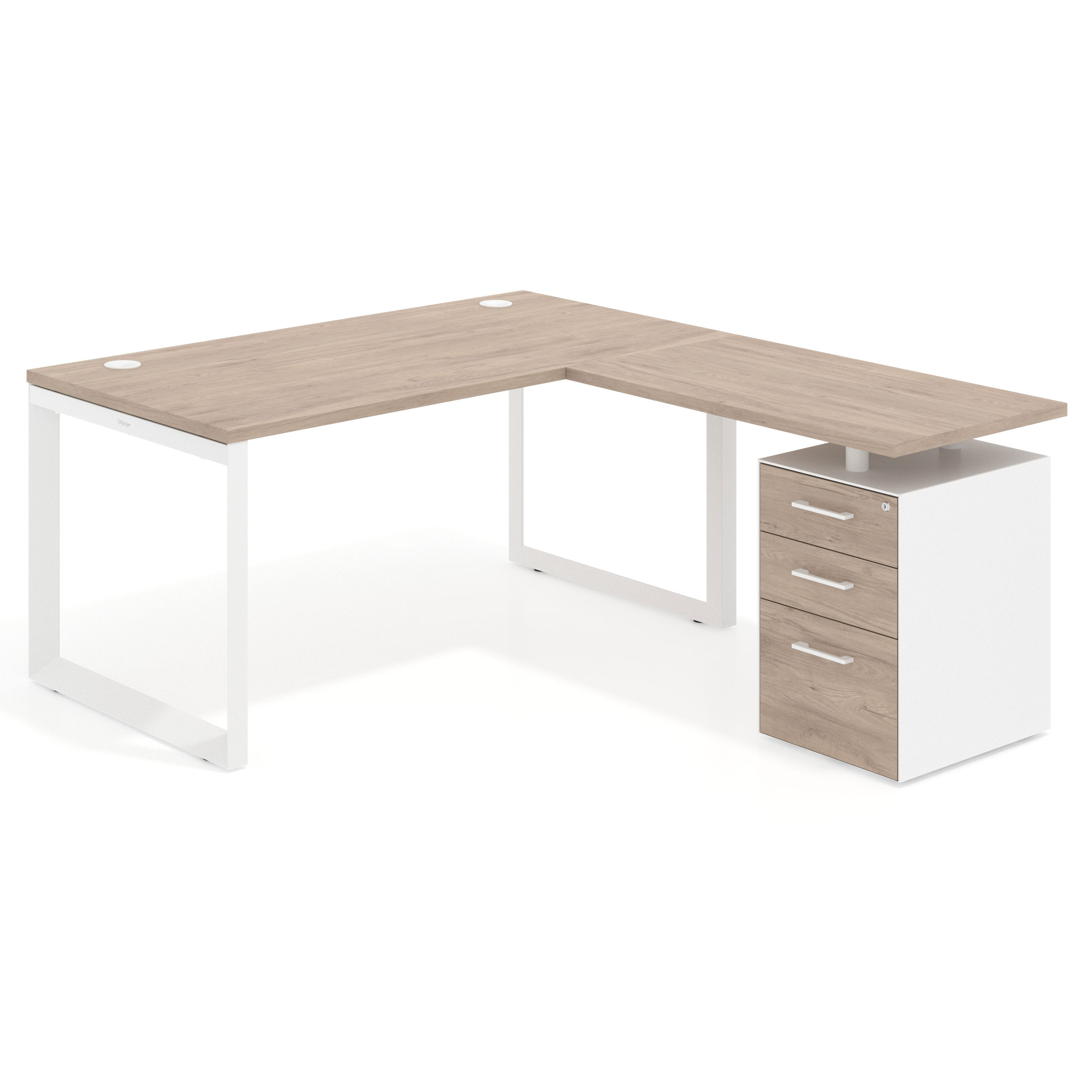 mesa en l delta mesa de escritorio en l ala pedestal frontales melamina recto 1